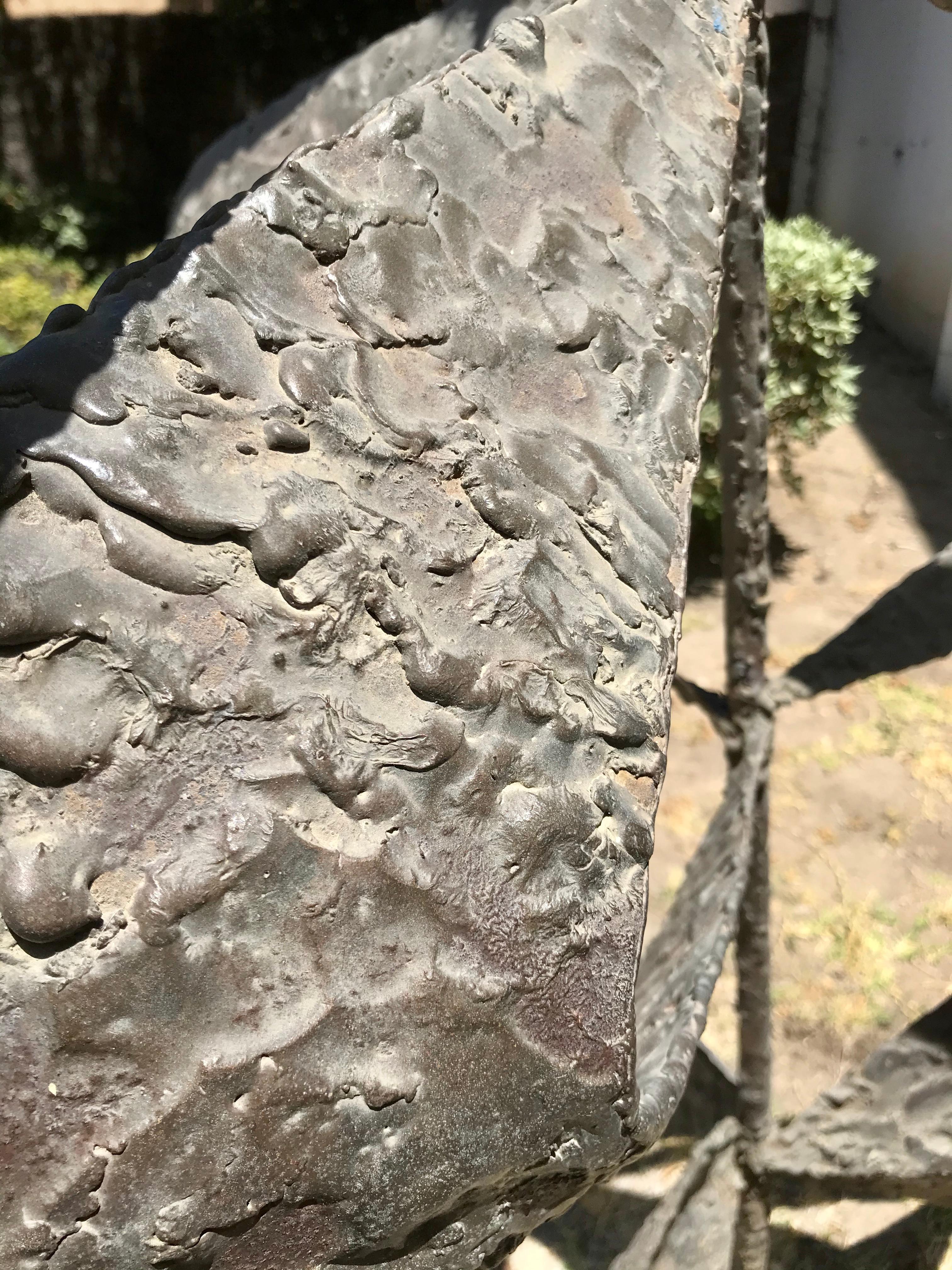 Large Modern Art Steel Sculpture after Tony Rosenthal, 1950's at