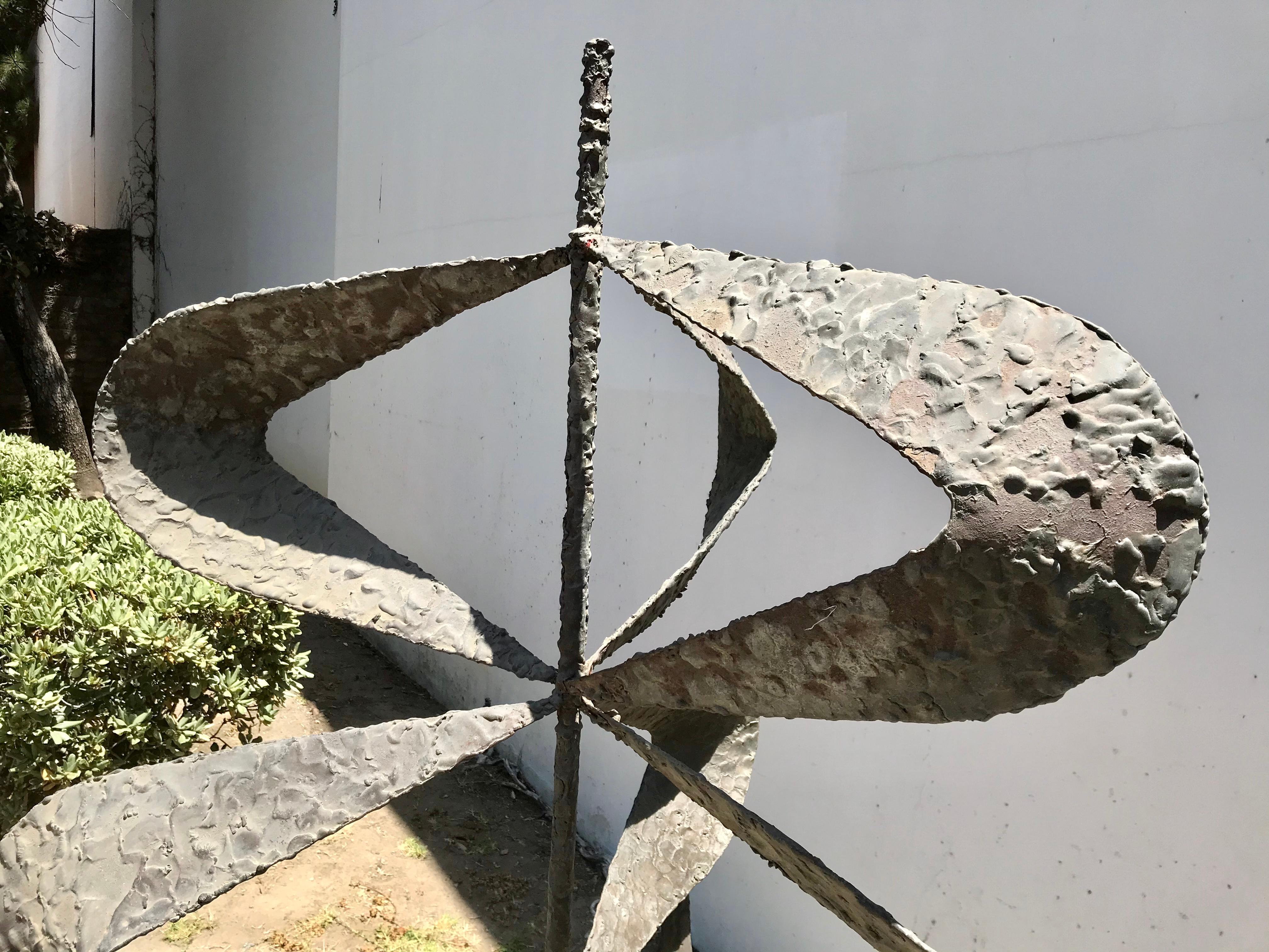 Large Modern Art Steel Sculpture after Tony Rosenthal, 1950's at