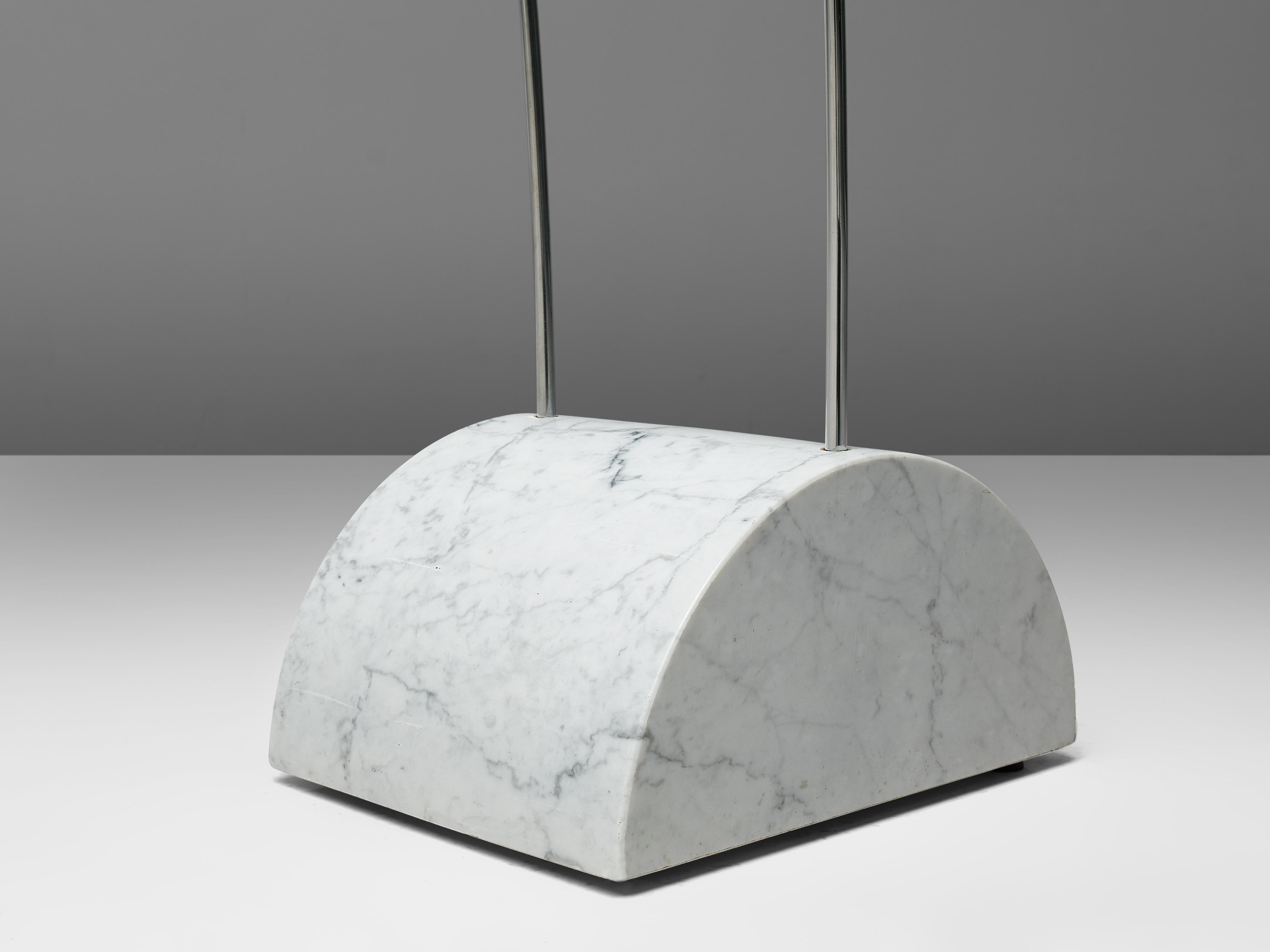 Large A.R.D.I.T.I. for Sormani Floor Lamp Model 'Ponte' in Marble and Metal In Good Condition In Waalwijk, NL