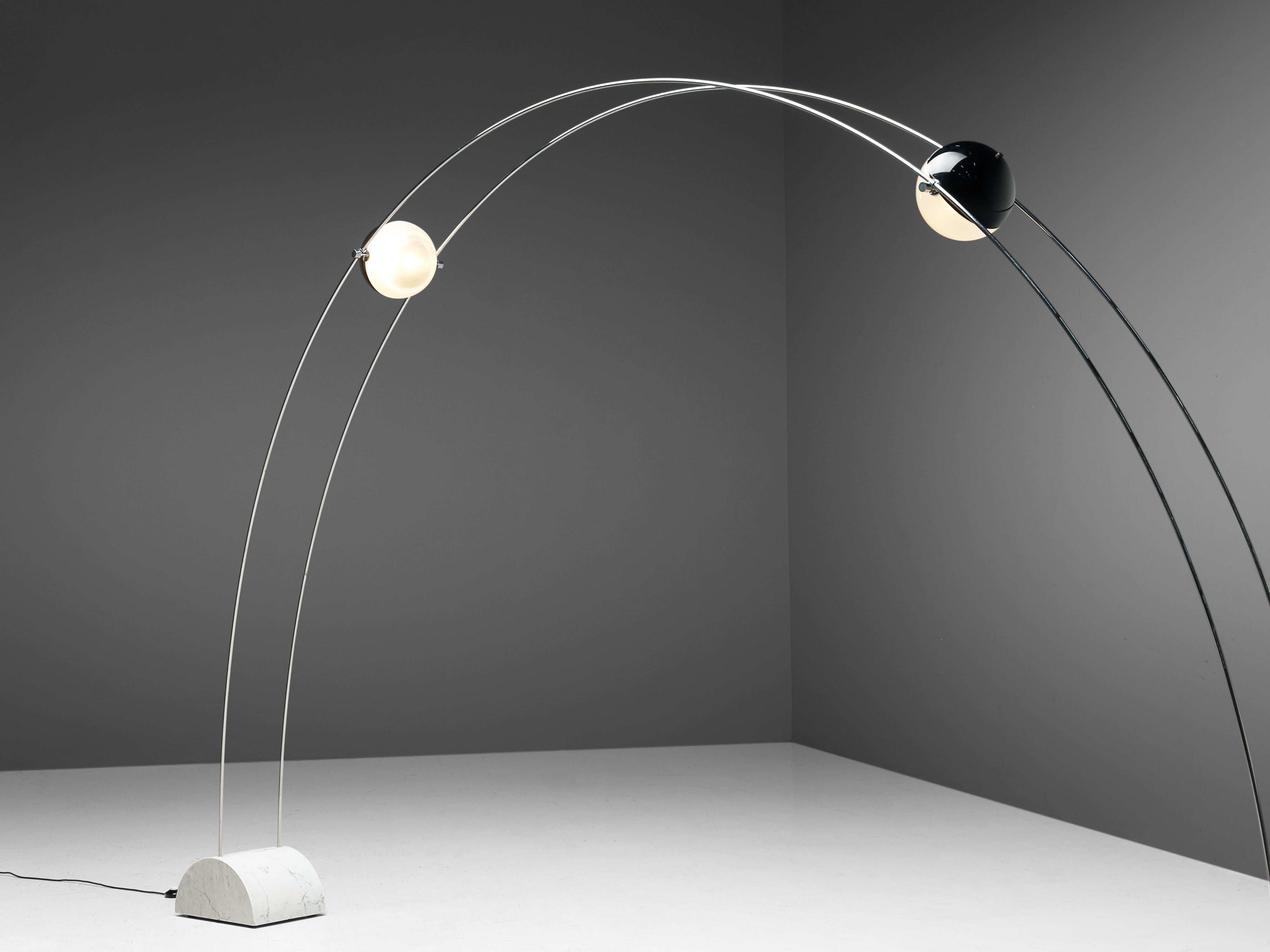 Late 20th Century Large A.R.D.I.T.I. for Sormani Floor Lamp Model 'Ponte' in Marble and Metal