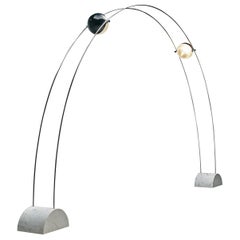 Large A.R.D.I.T.I. for Sormani Floor Lamp Model 'Ponte' in Marble and Metal