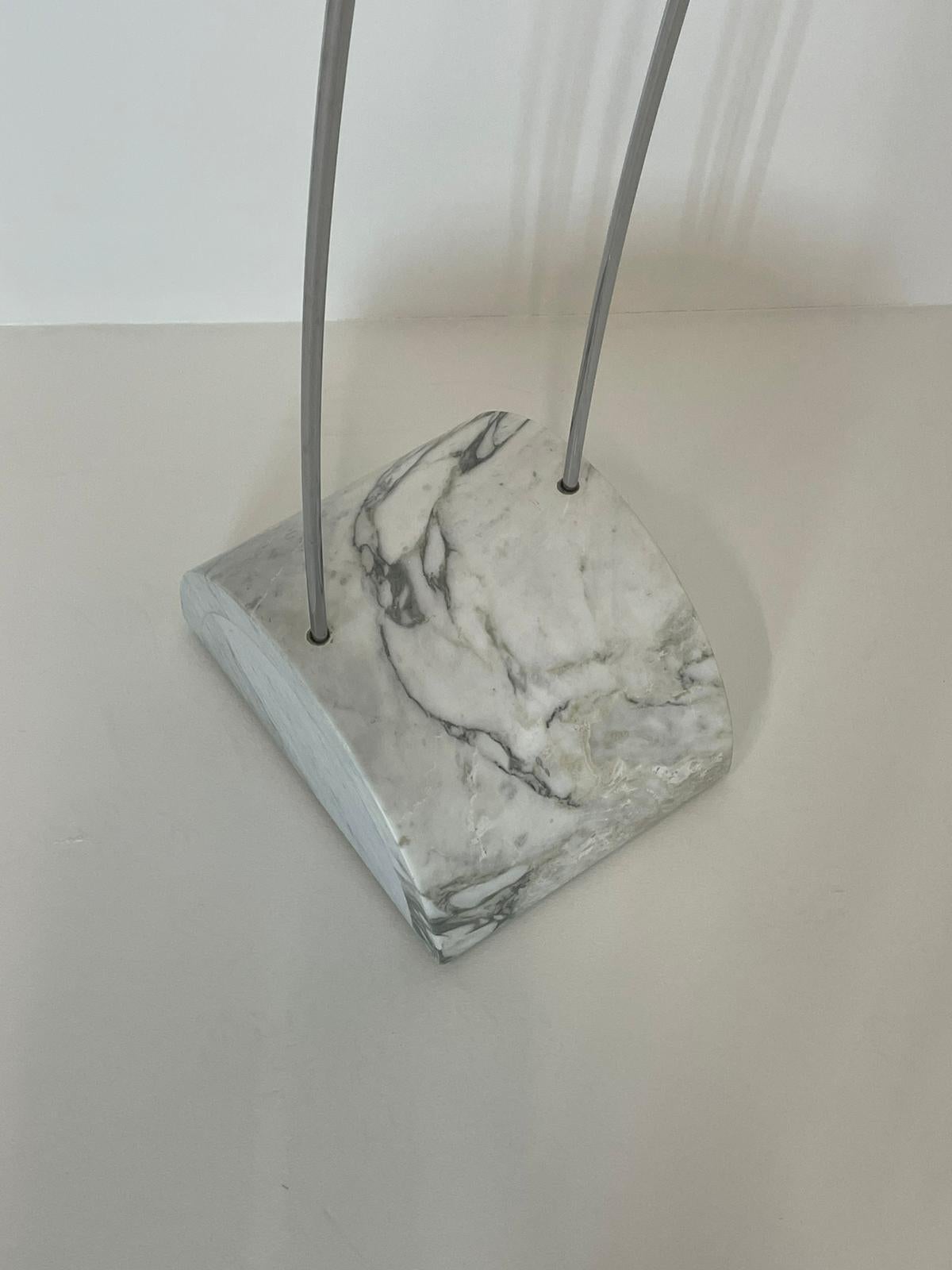 Large a.R.D.I.T.I. Sormani Floor Lamp Model 'Ponte' in Marble and Metal 1970 5