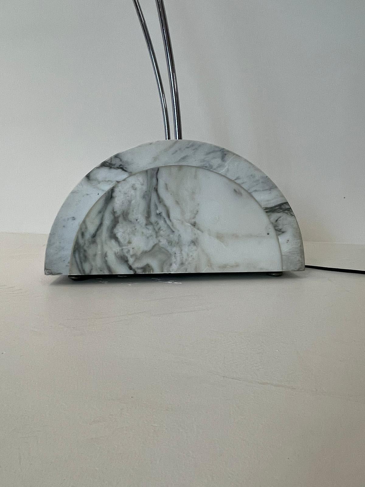 Large a.R.D.I.T.I. Sormani Floor Lamp Model 'Ponte' in Marble and Metal 1970 7