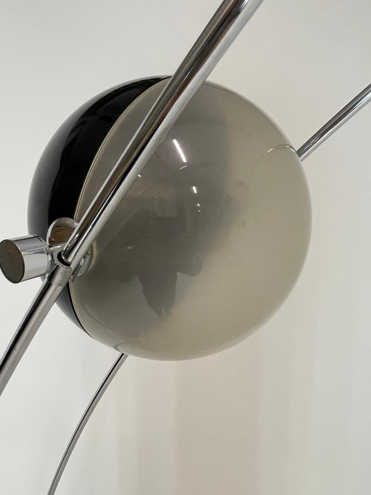 Late 20th Century Large a.R.D.I.T.I. Sormani Floor Lamp Model 'Ponte' in Marble and Metal 1970
