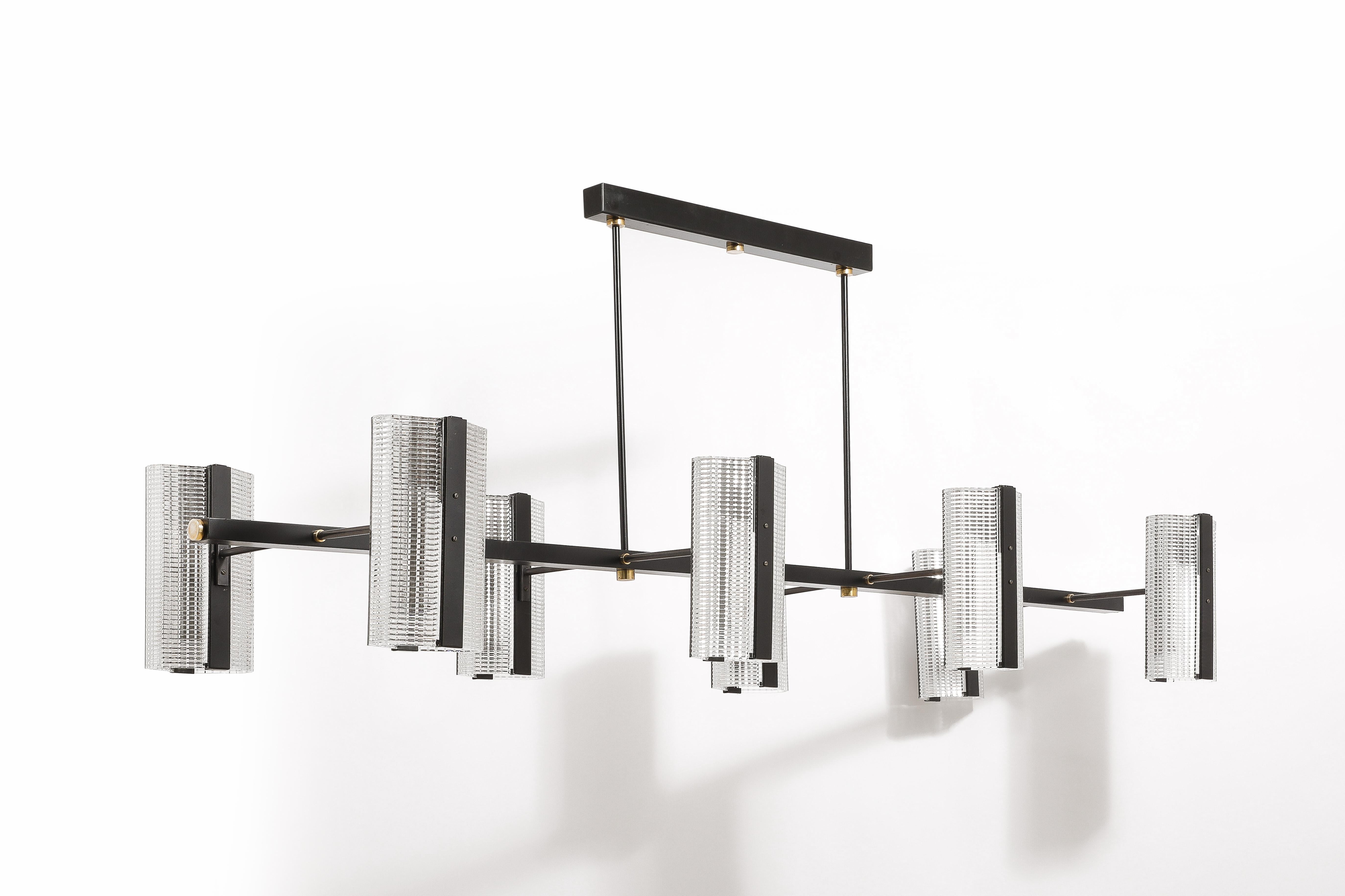 Mid-Century Modern Large Arlus Fixture, France 1950's For Sale