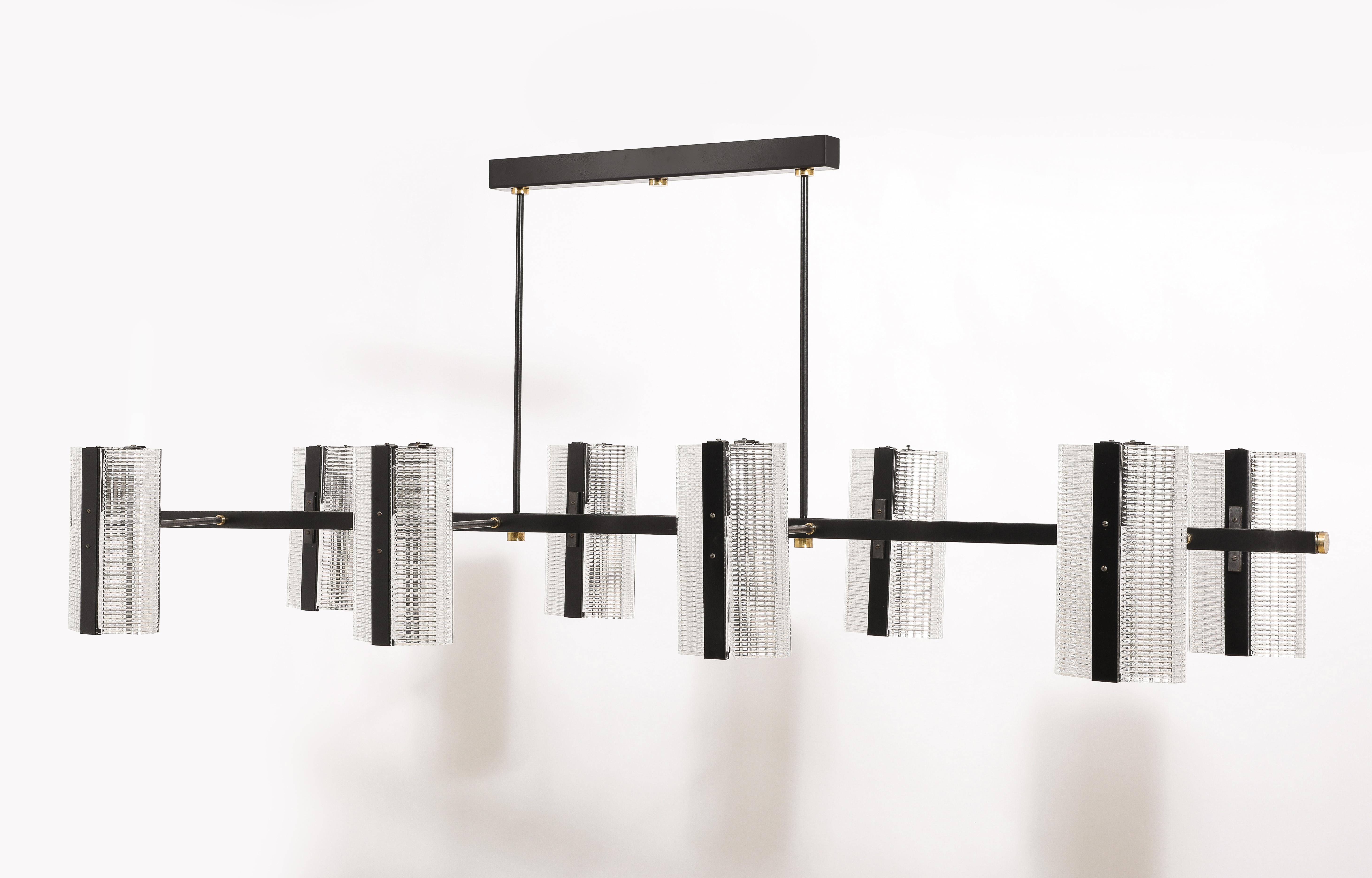 Aluminum Large Arlus Fixture, France 1950's For Sale