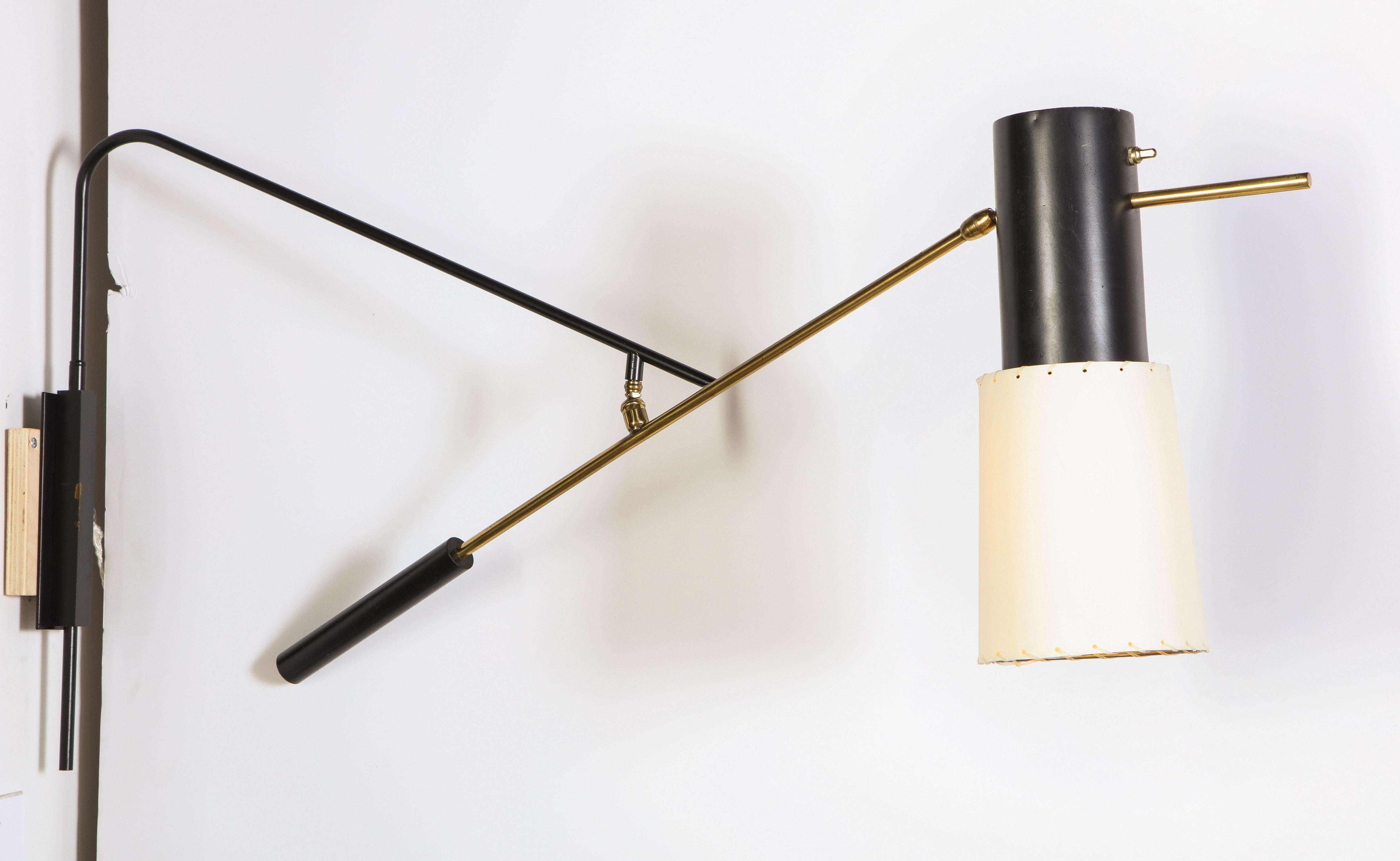 Mid-Century Modern Large Arlus Sconce For Sale