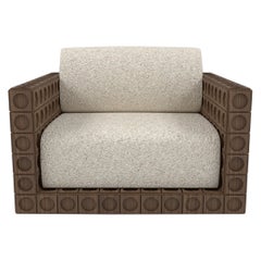 Sillón grande, de madera maciza, de Sebastiano Zilio