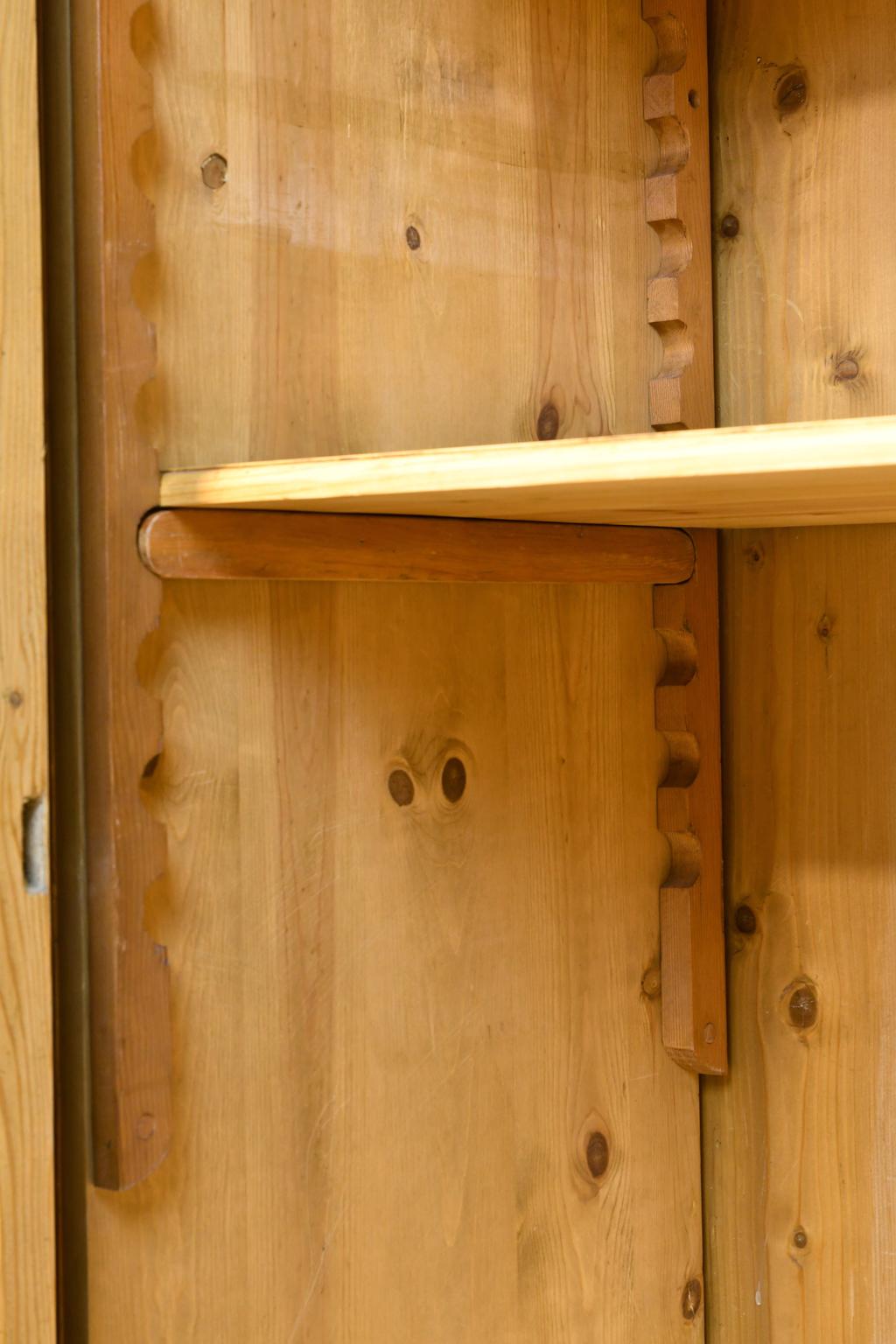 Large Armoire in Pine with Arched Bonnet and Drawers, Germany, circa 1800 9