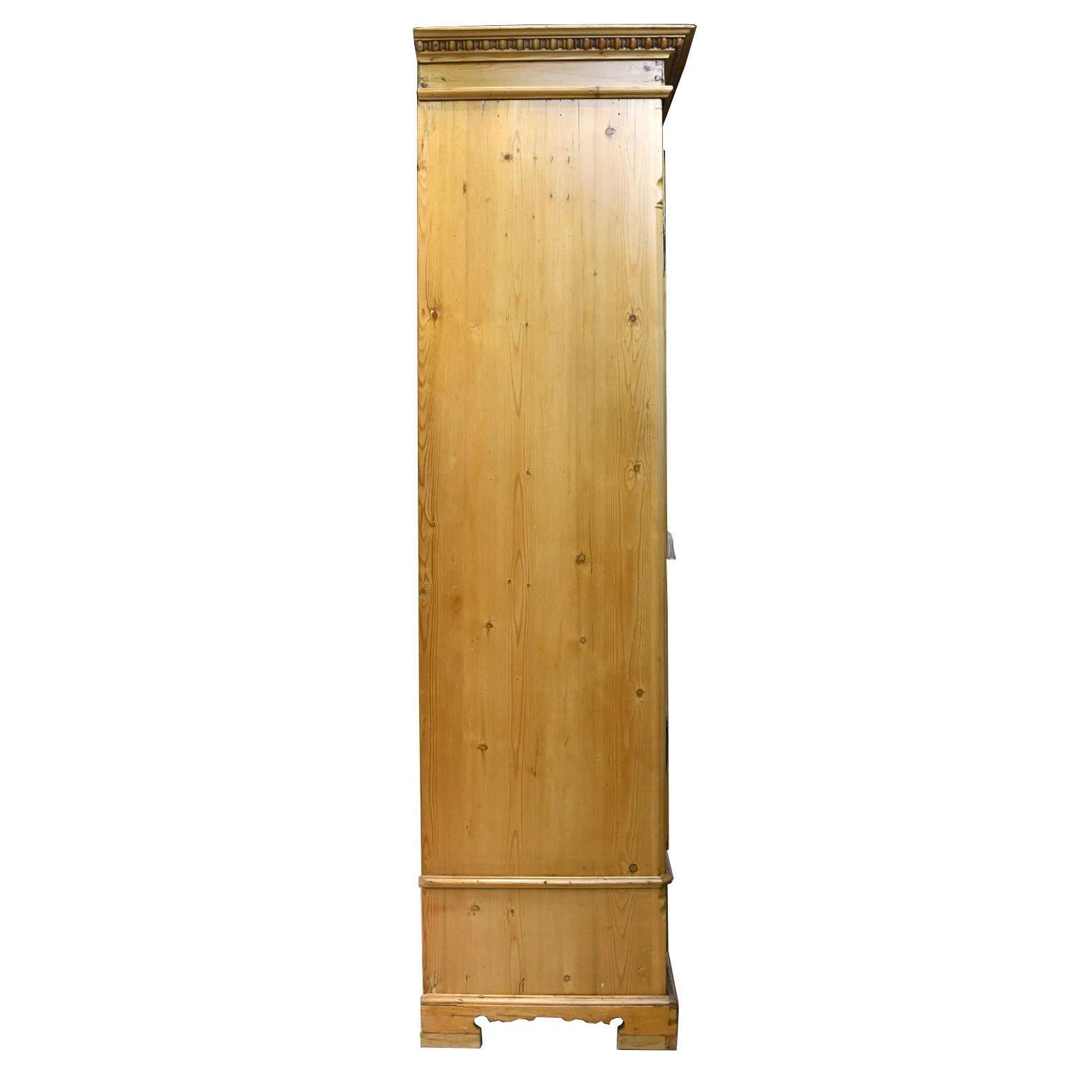 Large Armoire in Pine with Arched and Drawers, Germany, circa 1800 at 1stDibs arched