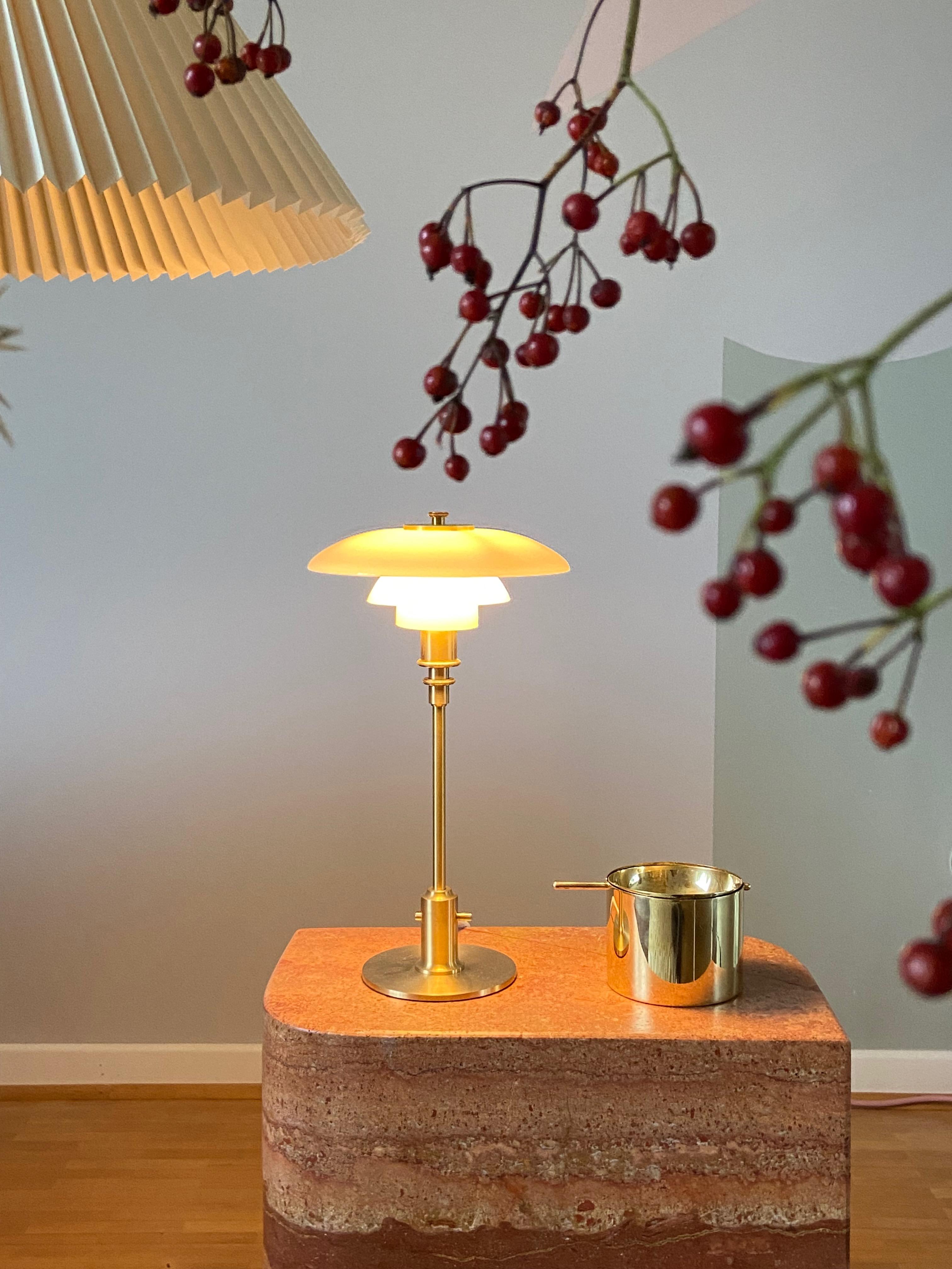 Mid-20th Century Large Arne Jacobsen Brass Ashtray by Stelton Made in Denmark
