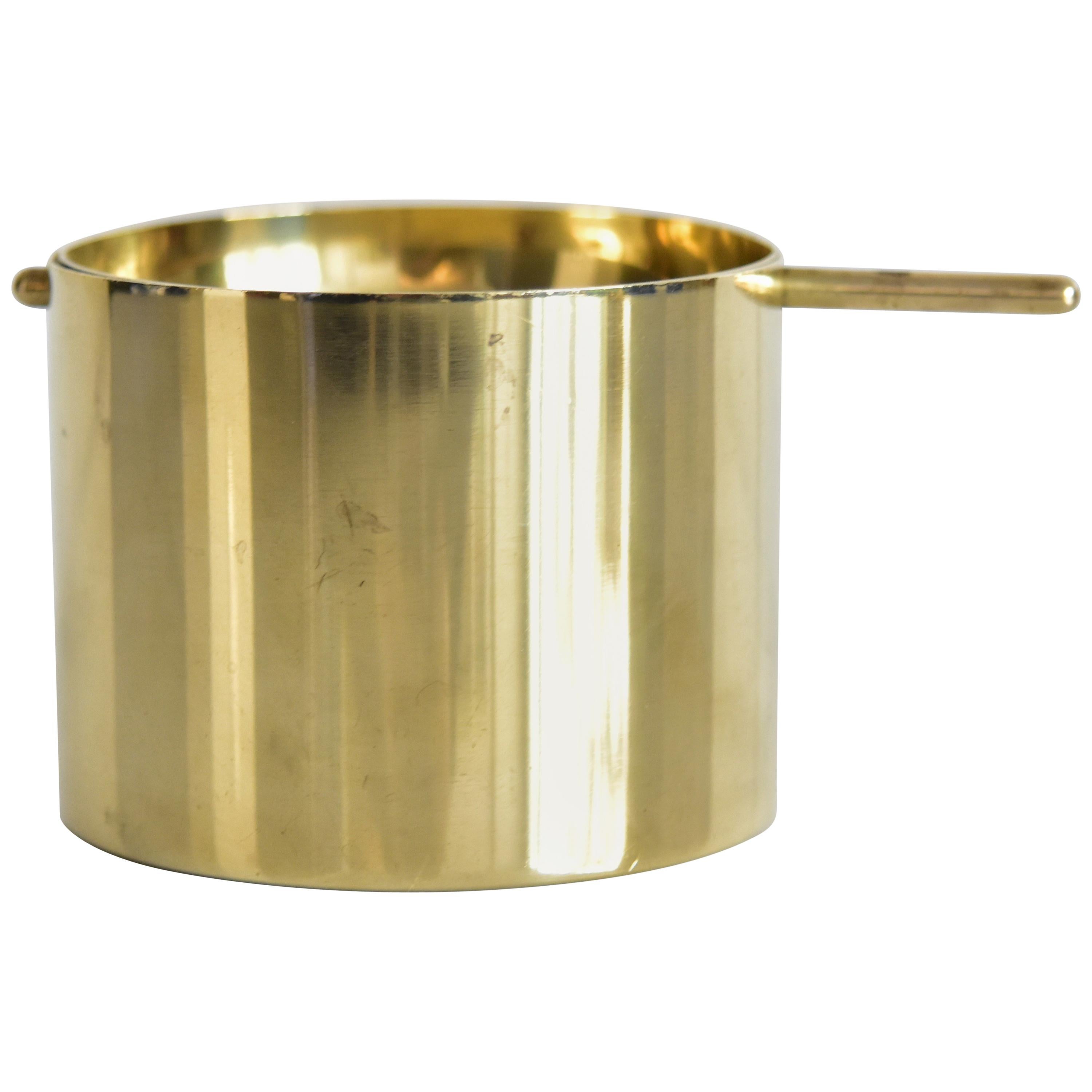 Large Arne Jacobsen Brass Ashtray by Stelton Made in Denmark