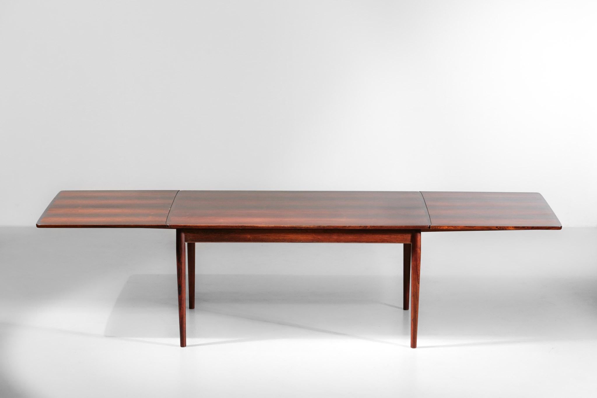 Mid-Century Modern Grande table à manger Arne Vodder Design danois scandinave Danish Sibast D281 en vente