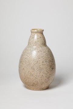 large art deco 20th century design ceramic vase by Georges Jaegle 1940 Besnard