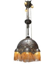 Grand lustre de l'école d'Amsterdamse de Winkelman & Van der Bijl, années 1920