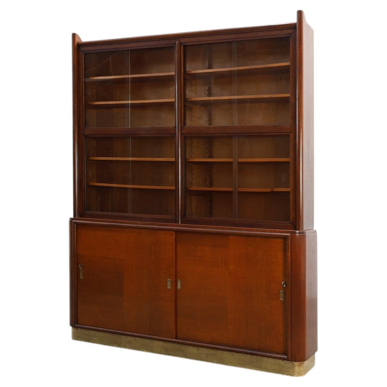 Large Art Deco Apothecary Cabinet Attr. to De Coene, Belgium ca. 1920 For Sale