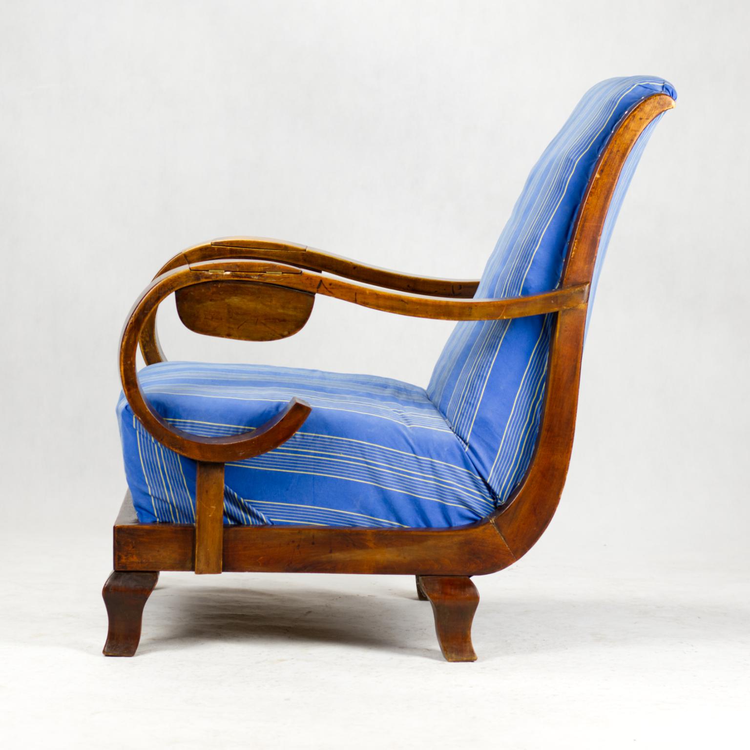 Austrian Large Art Deco Armchair, circa 1920