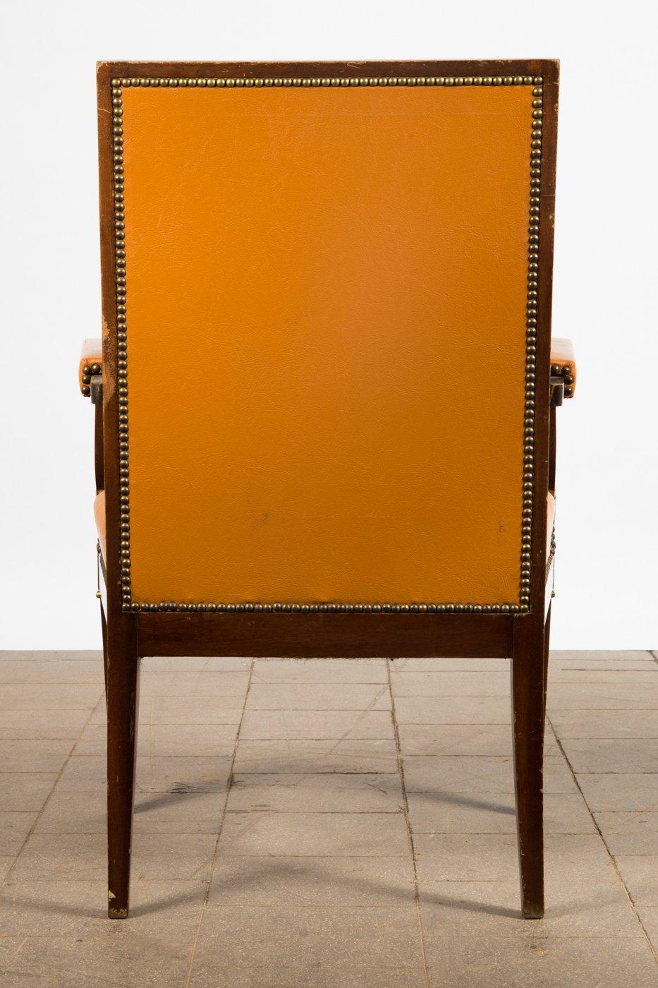 Large Art Déco armchair  / director`s chair by de Coene Frères. Belgium 1930s. For Sale 2