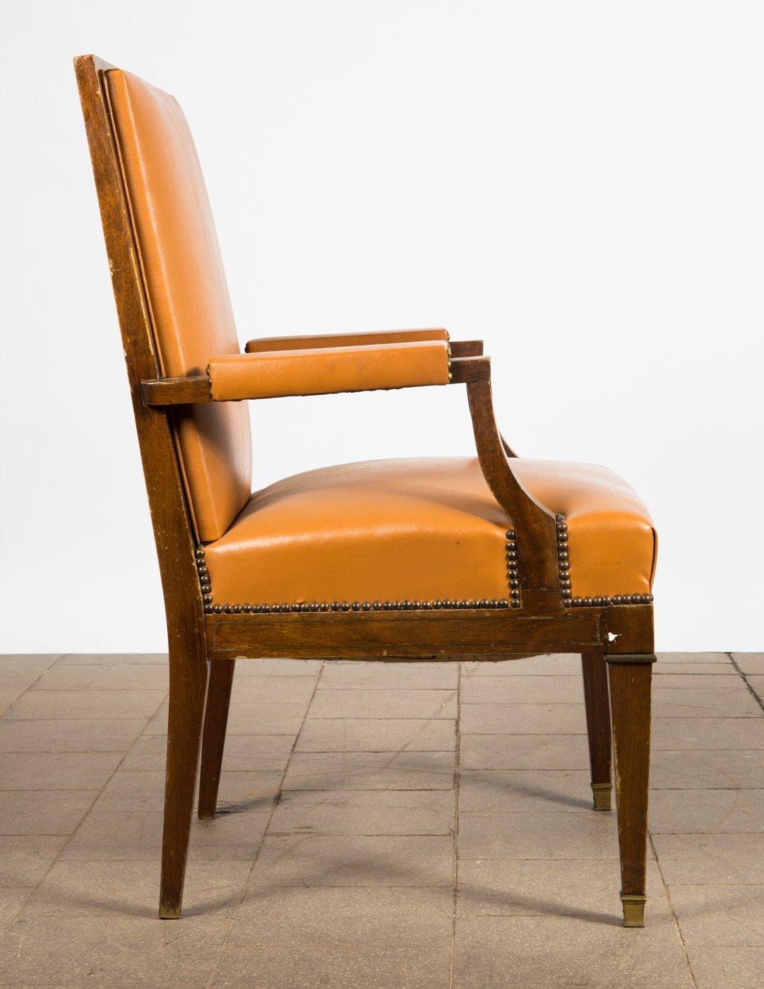 Belge Grand fauteuil Art Déco  / chaise de directeur par De Coene Frères. Belgique années 1930. en vente