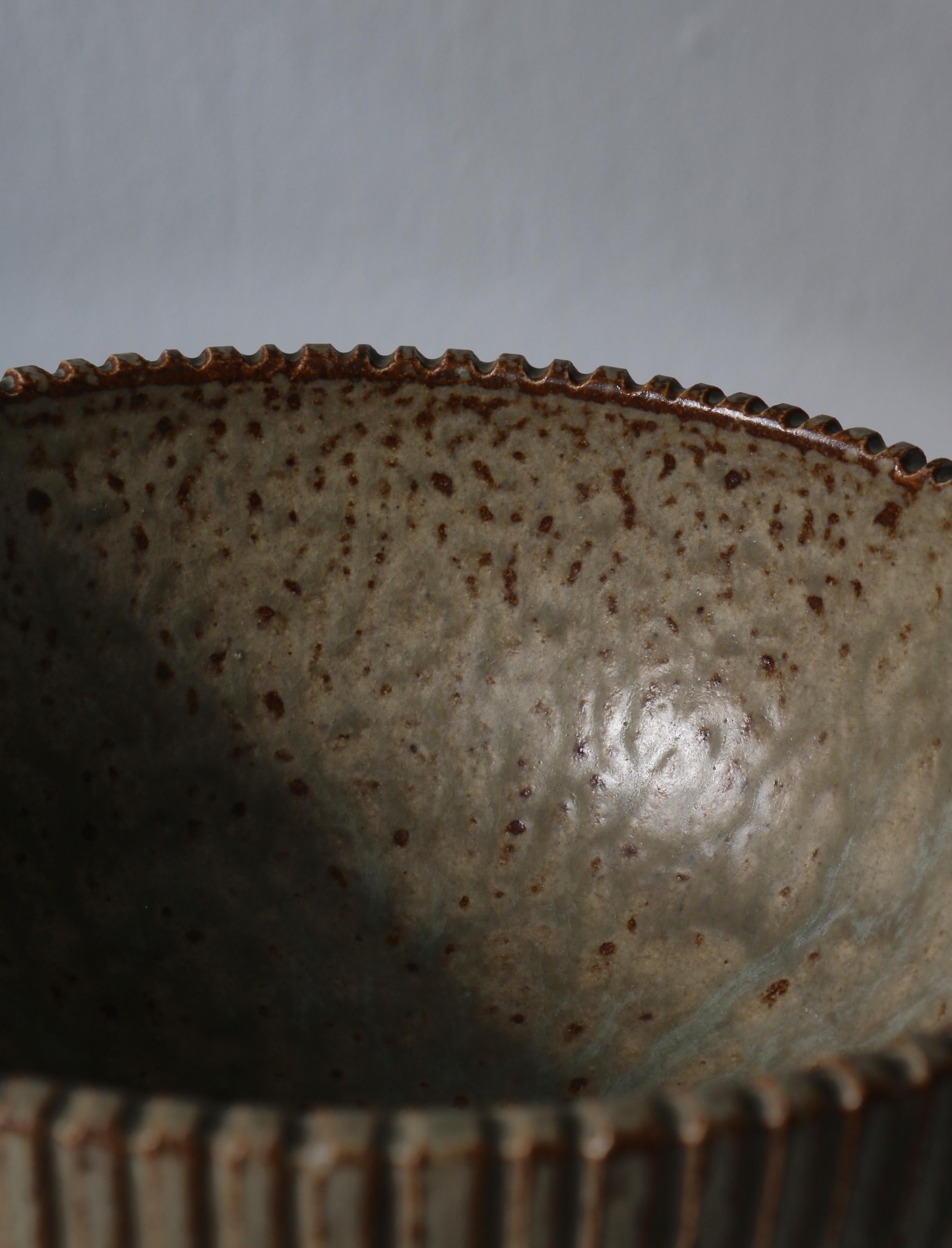 Large Art Deco Arne Bang Handmade Stoneware Bowl 