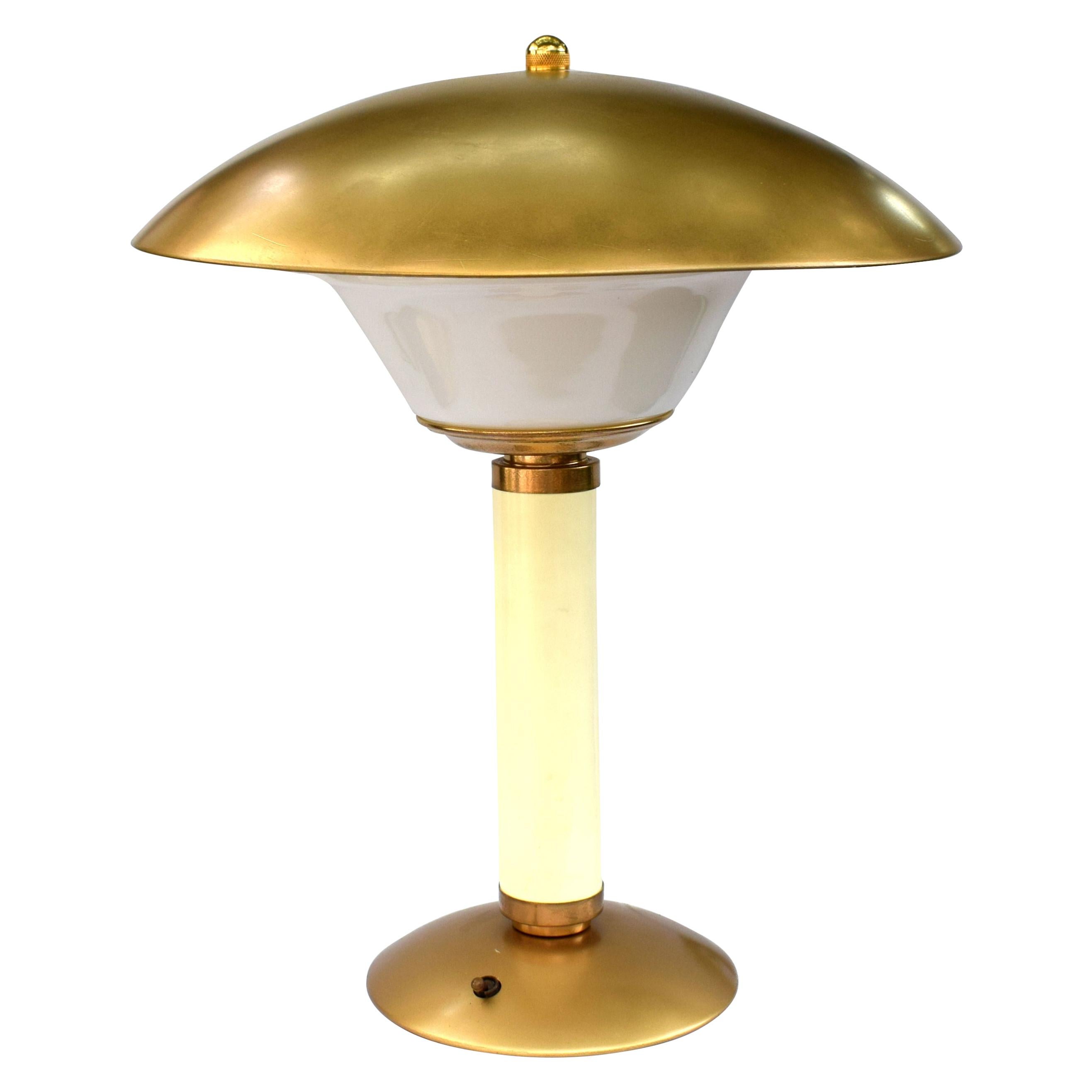 Large Art Deco Bakelite Table Lamp for Jumo, France