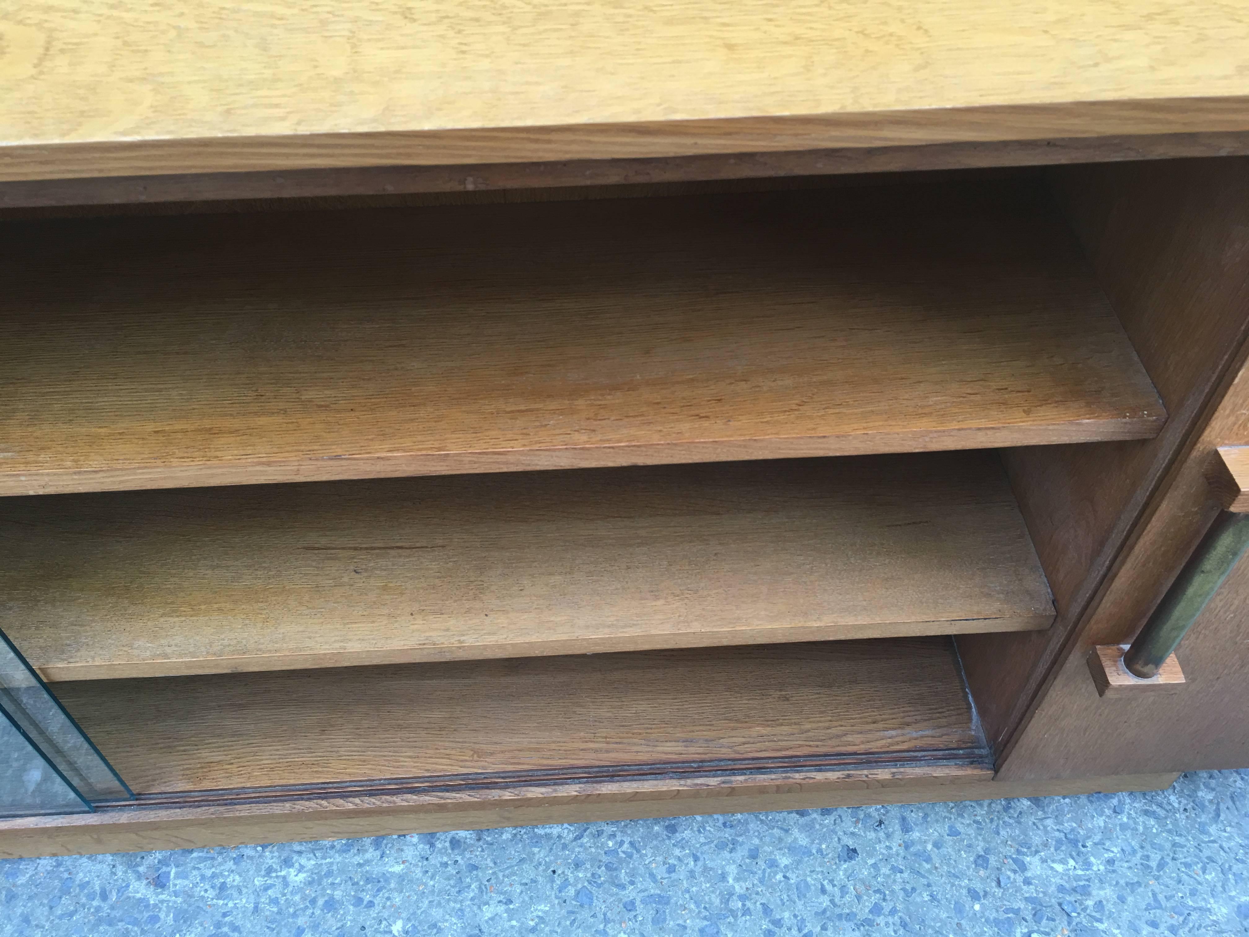 Large Art Deco Bookcase in Oak, circa 1940 5