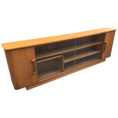 Large Art Deco Bookcase in Oak, circa 1940