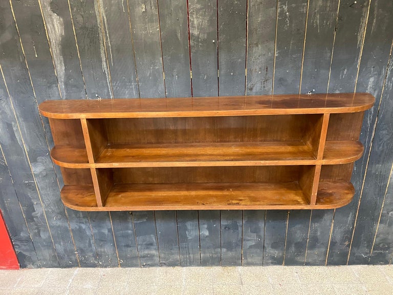 Large Art Deco Bookcases or Shelves to Fix to the Wall, circa 1930 For