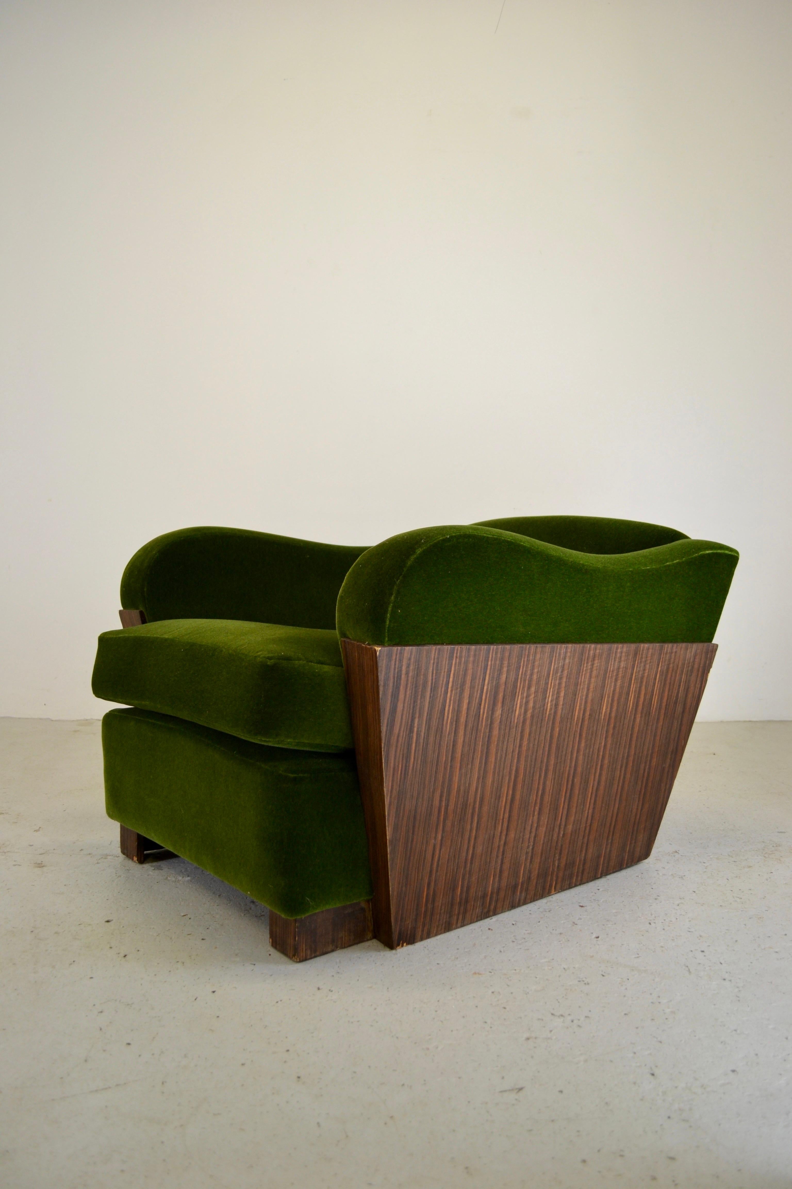 Grande poltrona boudoir Art Déco - Francia, 1925 in vendita 5
