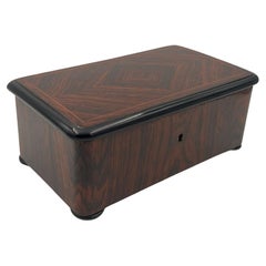 Large Art Deco Box, Rosewood Veneer, Oak, France, circa 1930