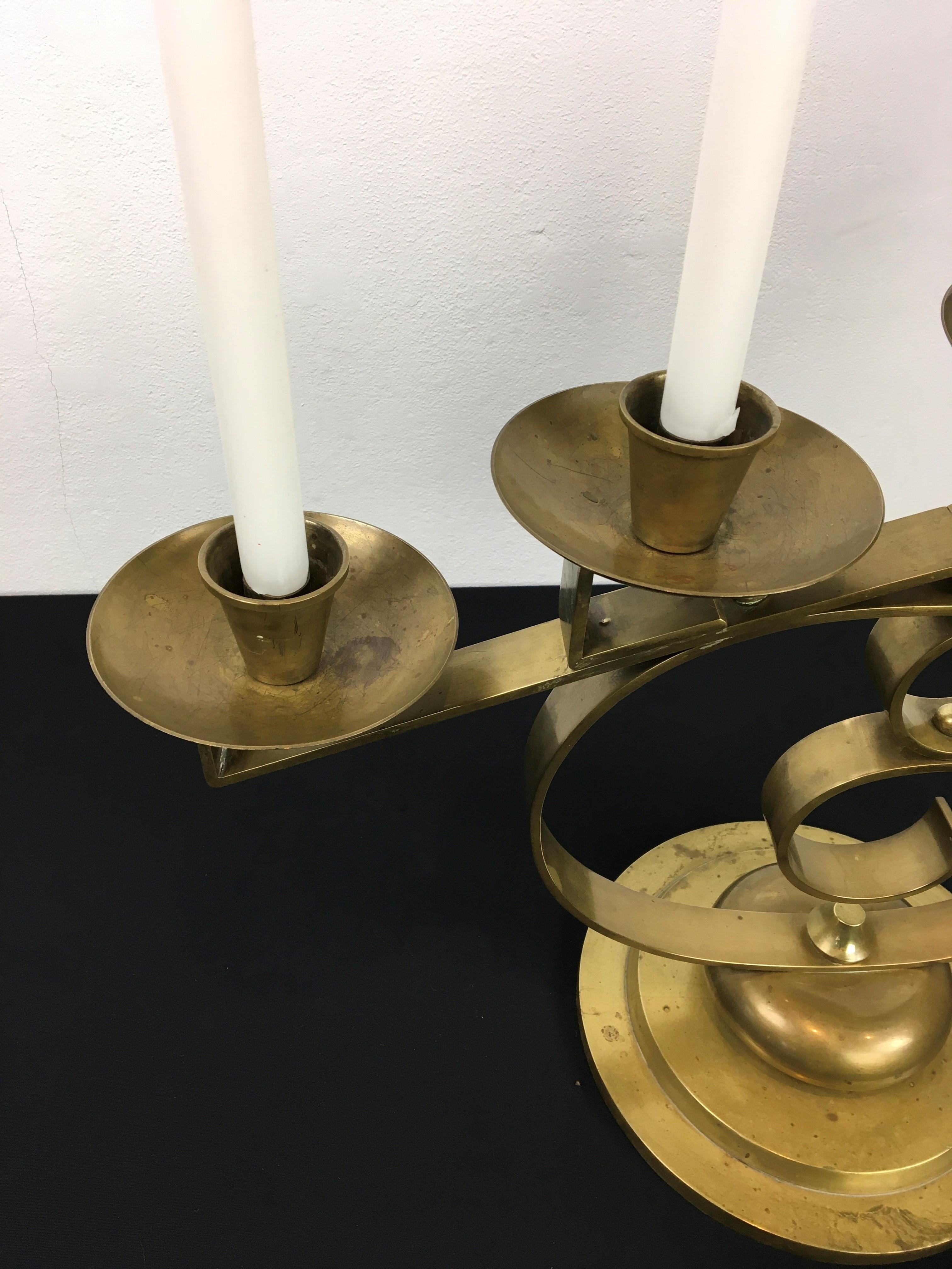 20th Century 5 -Armed Art Deco Candle Holder  For Sale