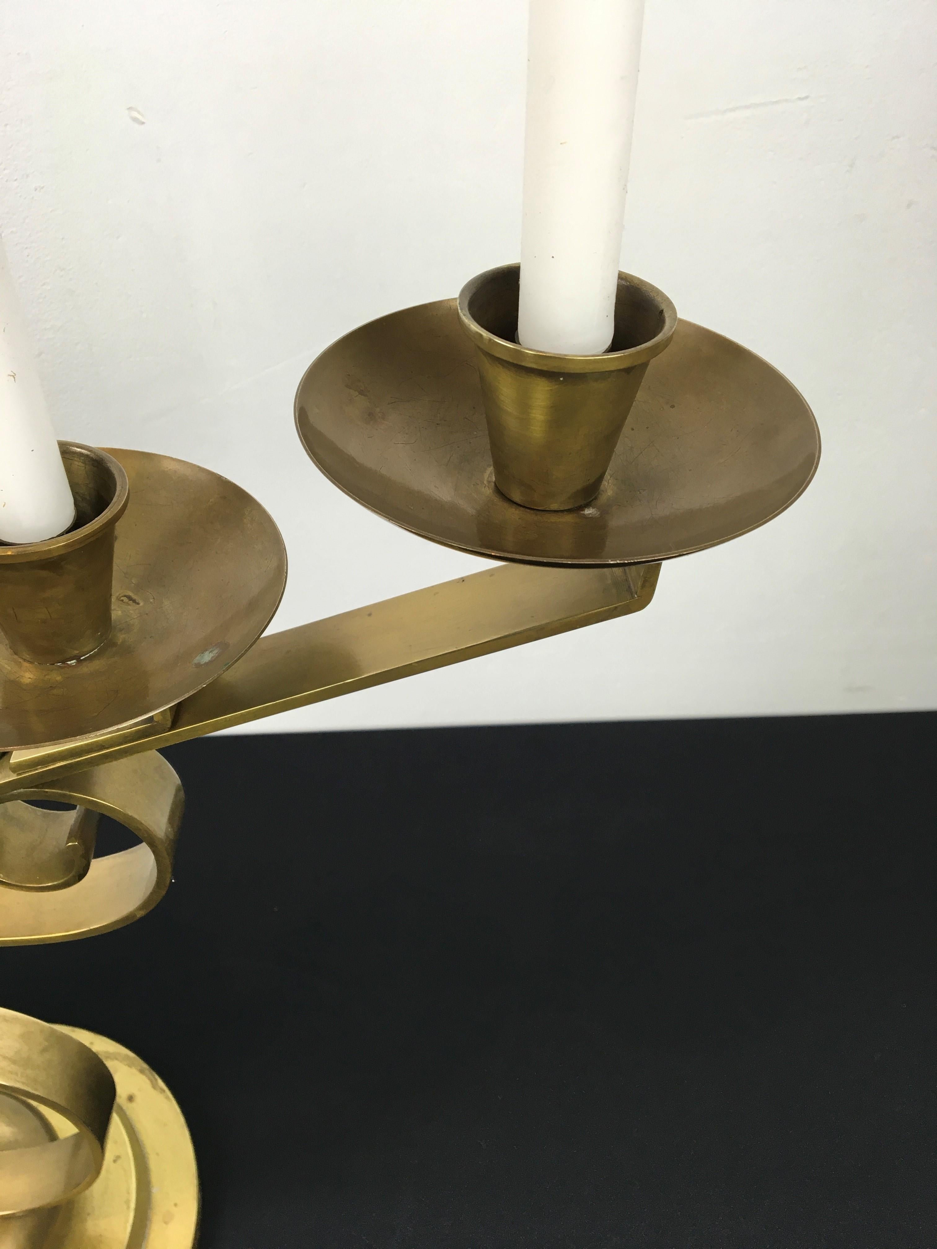 5 -Armed Art Deco Candle Holder  For Sale 1