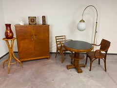 Große Art Deco Stehlampe aus Messing