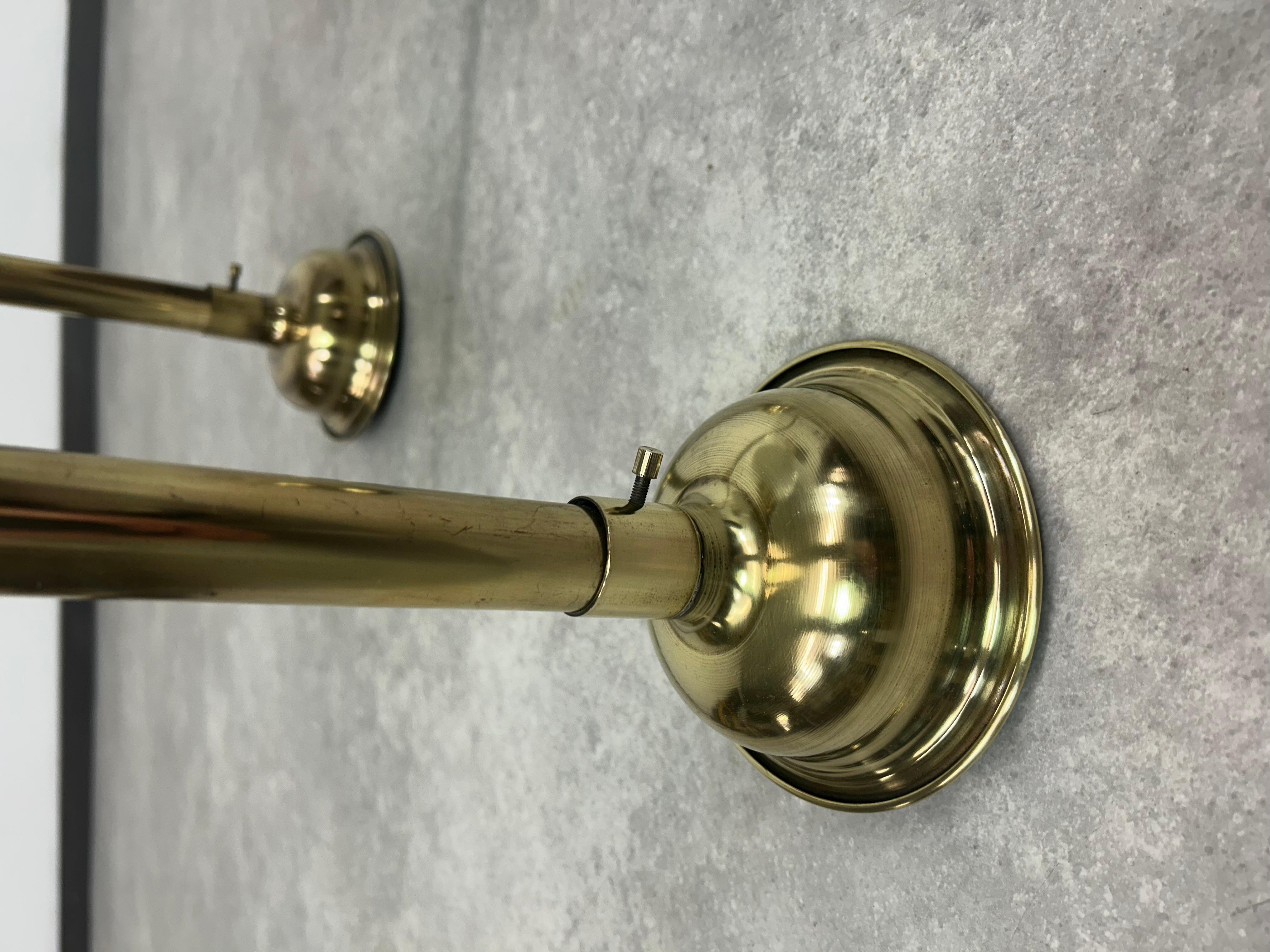 Large art deco brass wall lamp In Excellent Condition For Sale In Banská Štiavnica, SK