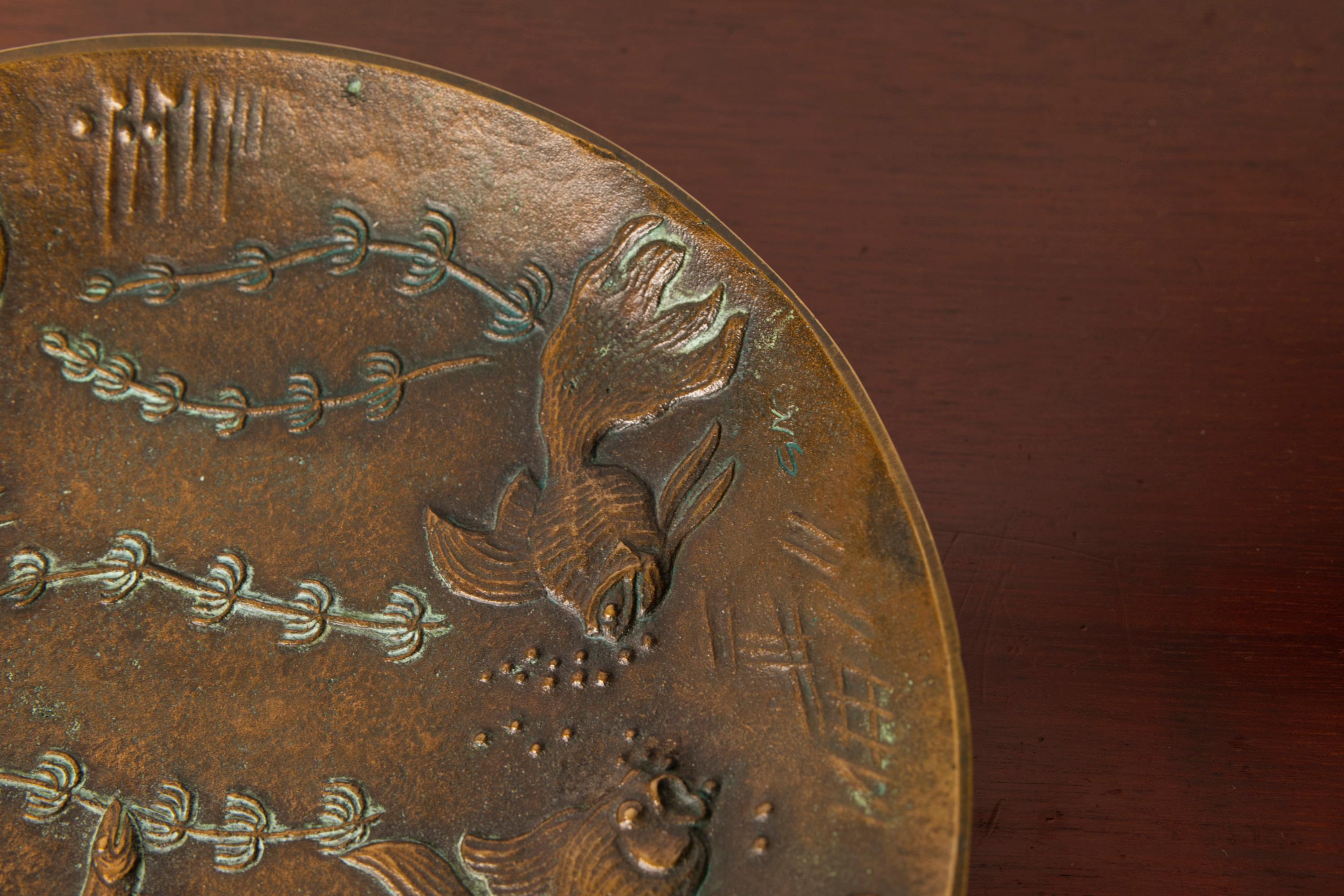 Mid-20th Century Large Art Deco Bronze Bowl by Gunnar Nylund for Akta Brons, Sweden, 1940s