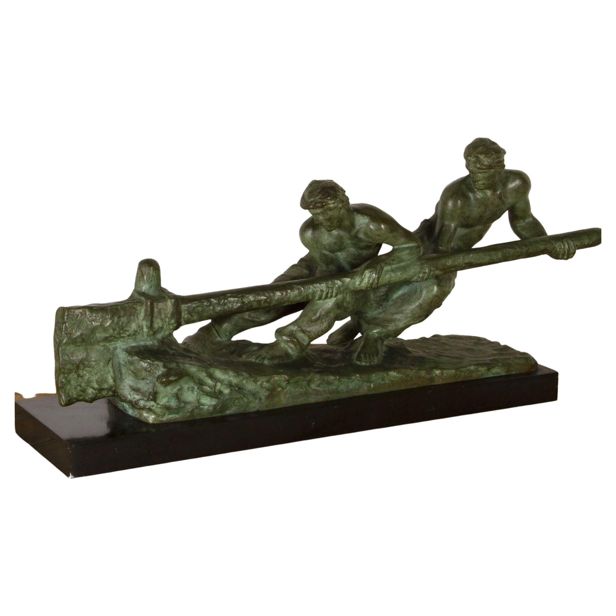 Grand bronze Art Déco par A Kelety en vente