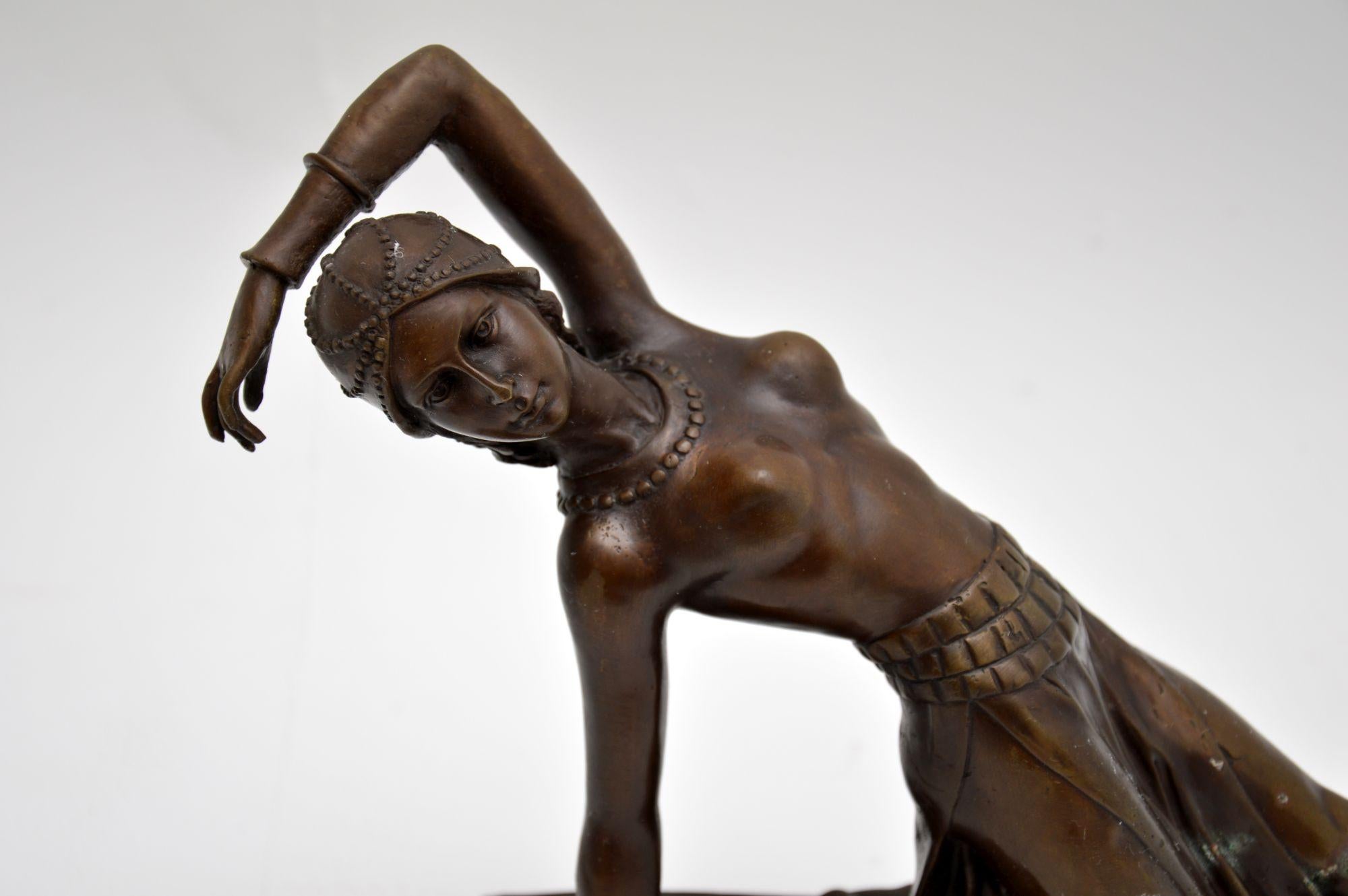Large Art Deco Bronze Dancing Nude Figure 4