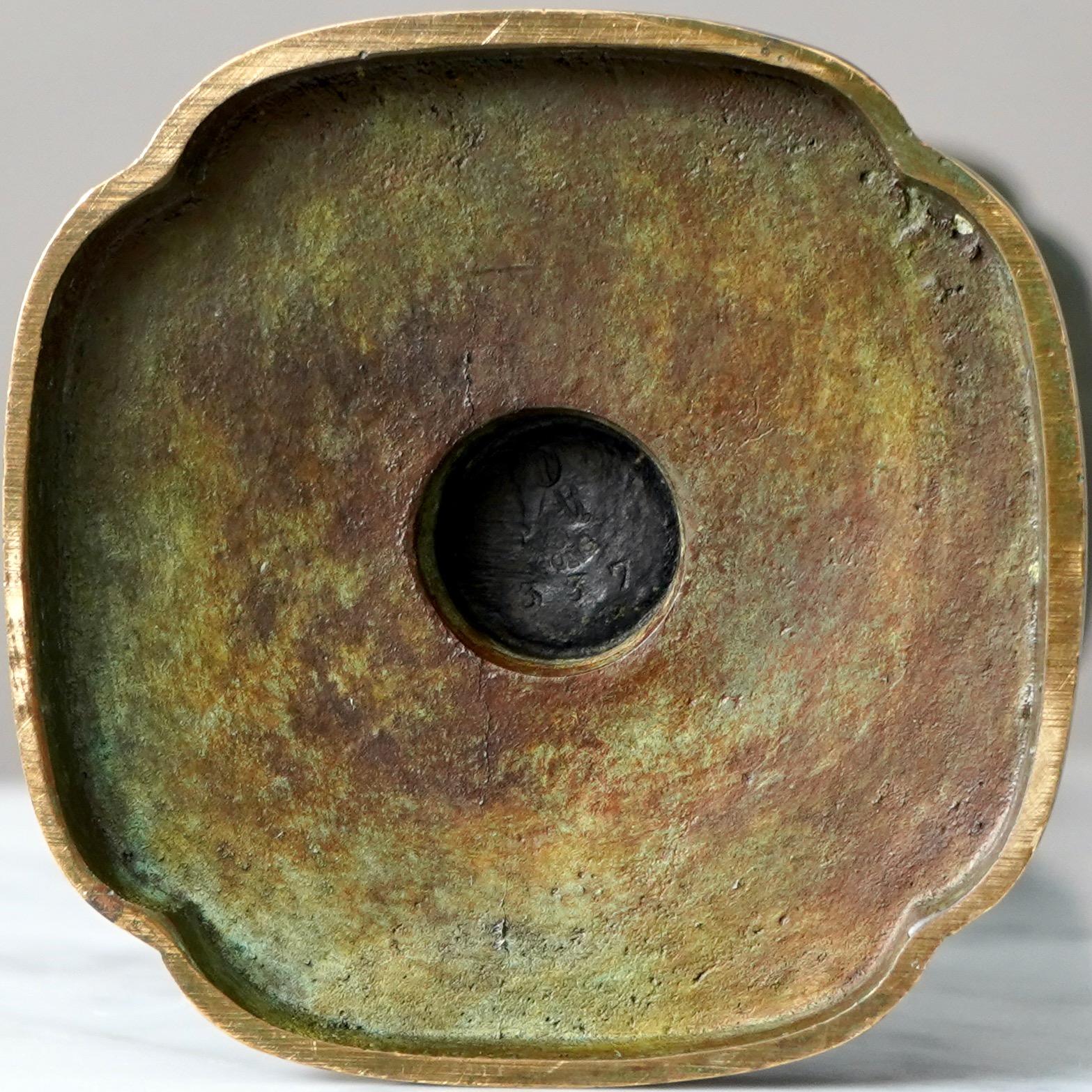 Large Art Deco Bronze Vase by GAB Guldsmedsaktiebolaget, Sweden, 1930s For Sale 7