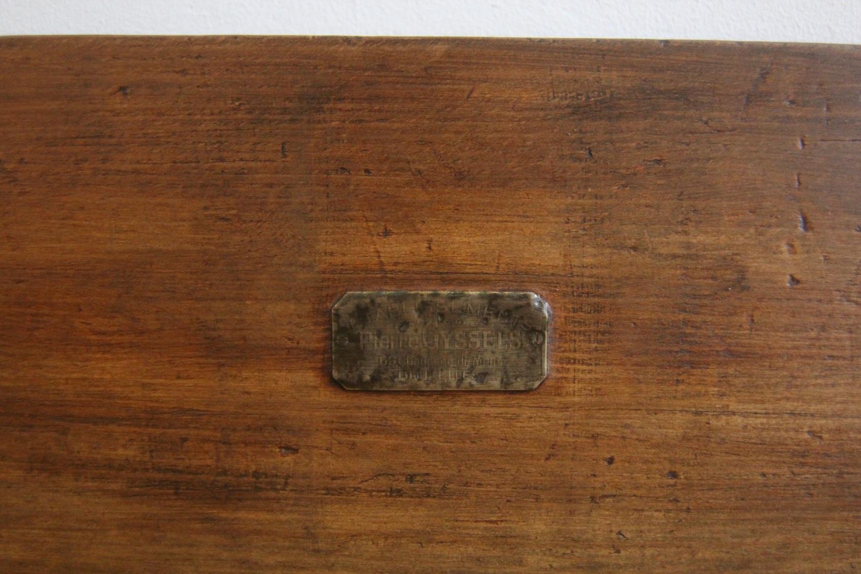 Large Art Deco Butcher´s Block Table For Sale 5