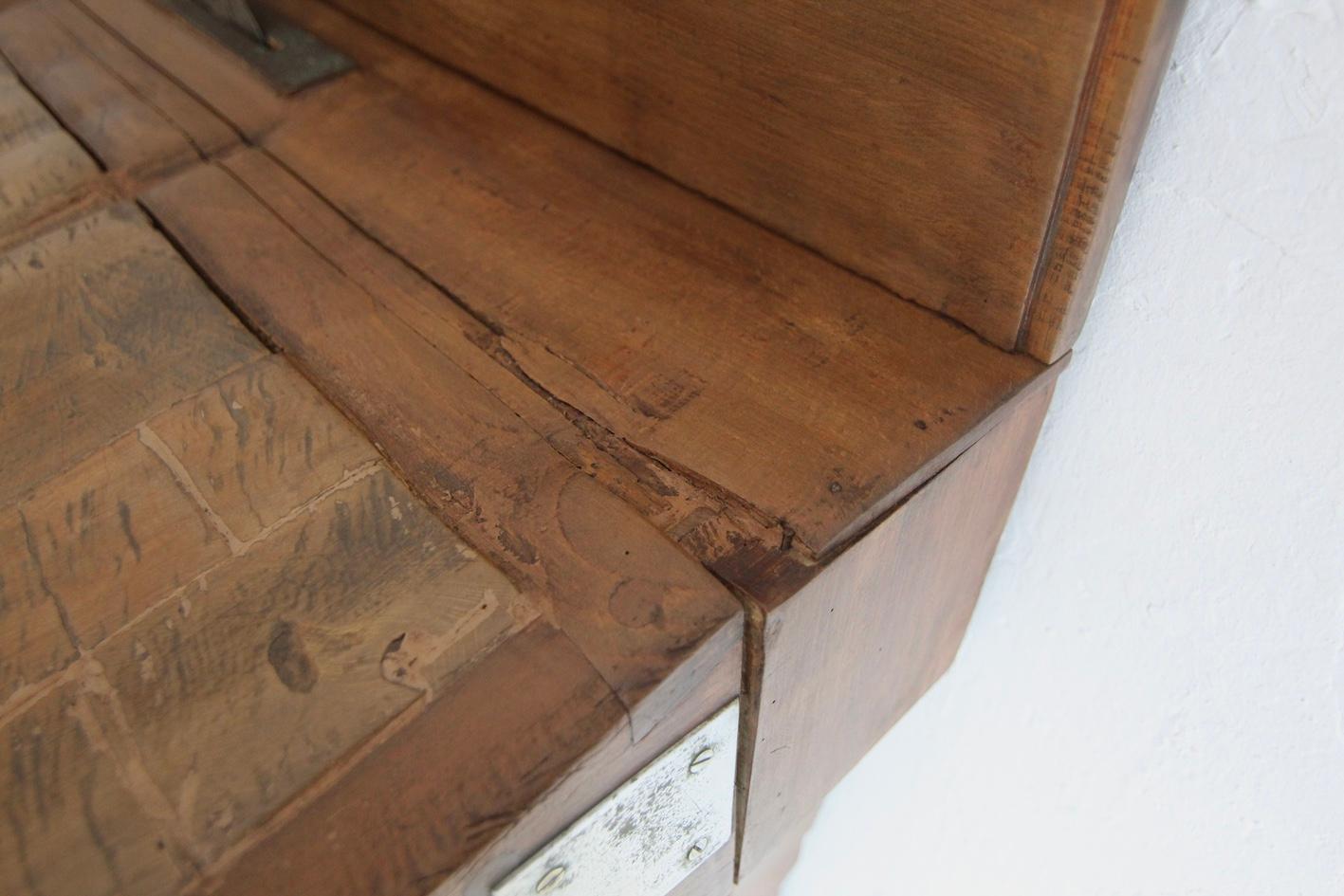 Large Art Deco Butcher´s Block Table For Sale 9