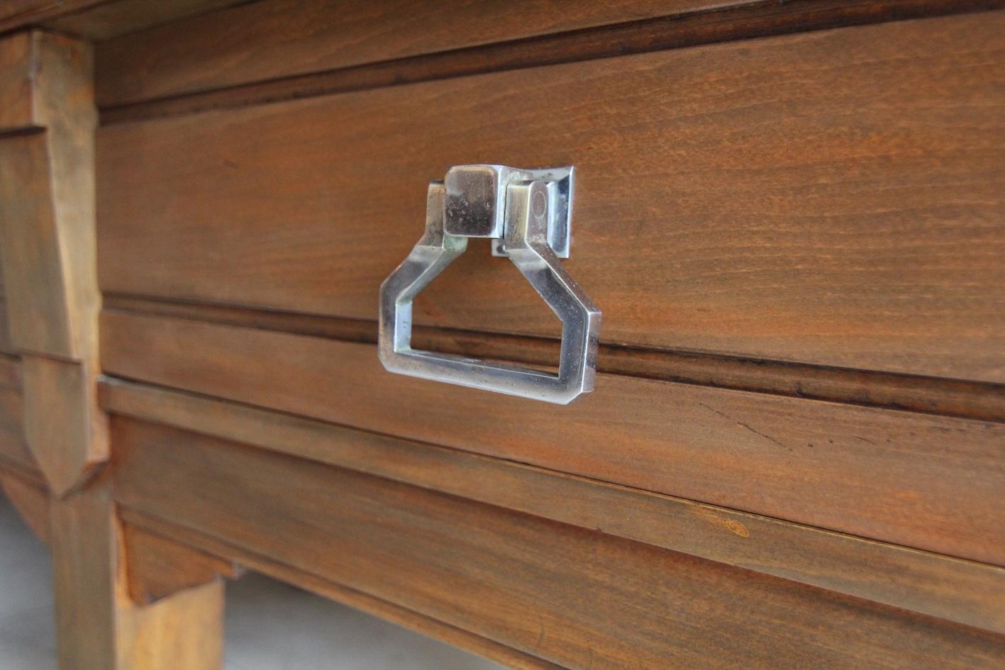 Large Art Deco Butcher´s Block Table For Sale 12