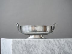 Grand bol en étain de style Art déco, de GAB, Suède, 1934.