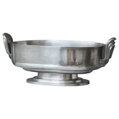 Grand bol en étain de style Art déco, de GAB, Suède, 1934.