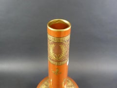 Large Art Deco Ceramic by Jaget Et Pinon Factory in Tours, circa 1930