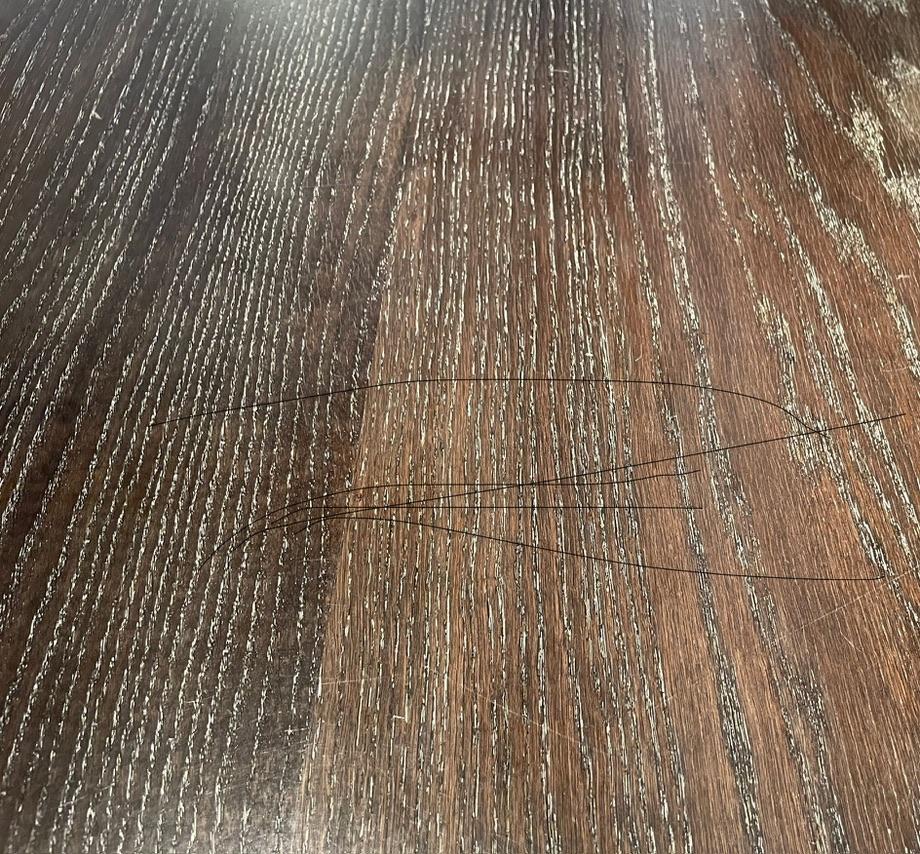Milieu du XXe siècle Grande table de salle à manger en chêne cérusé Art Déco par la Maison Carlhian- Paris 1938. en vente