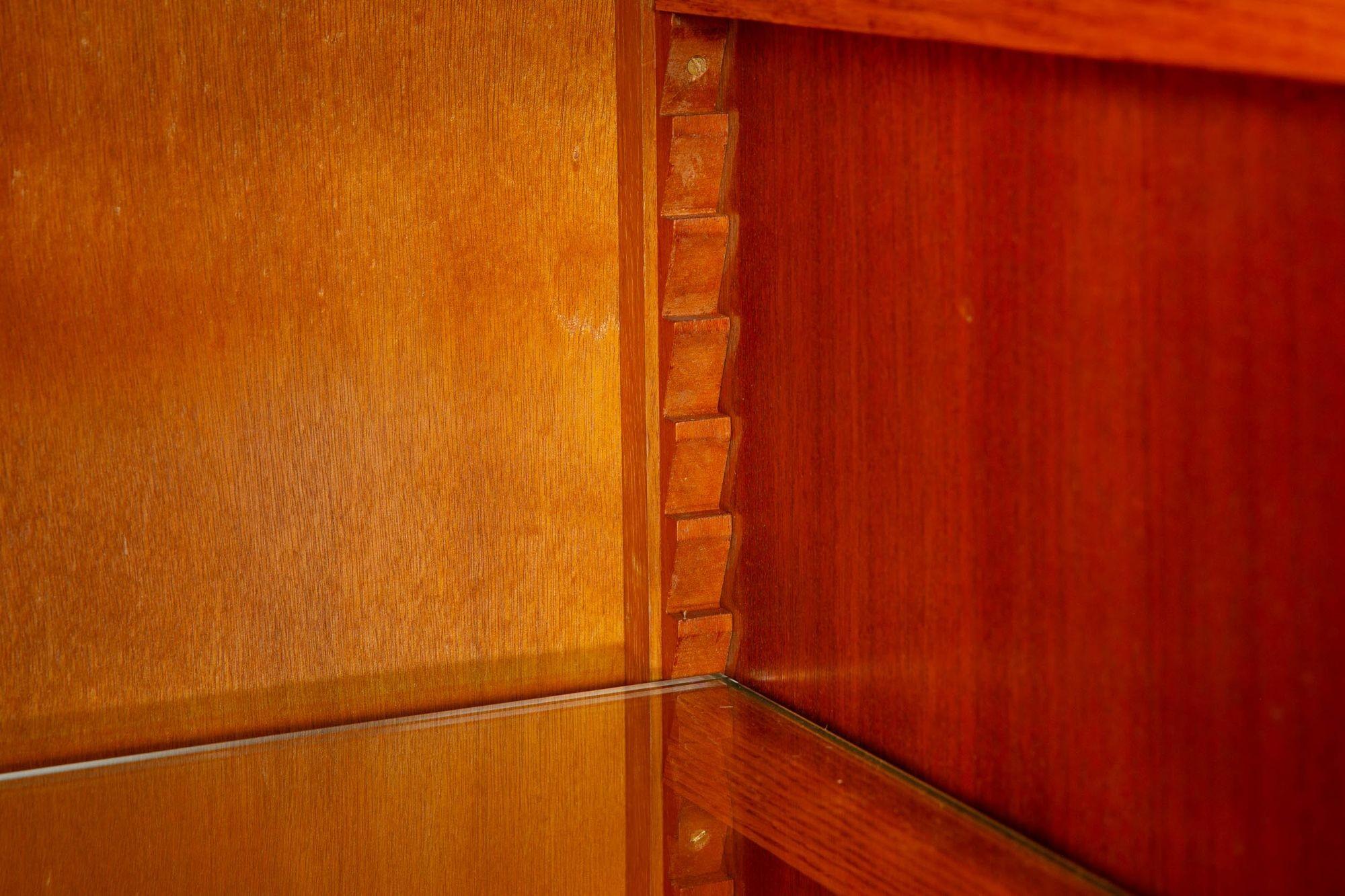 Large Art Deco Cerused Oak Display Cabinet Bookcase circa 1940 For Sale 6