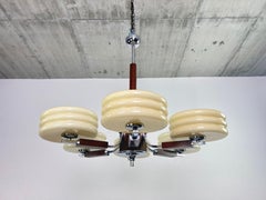 Gran lámpara art déco atribuida a Adolf Loos