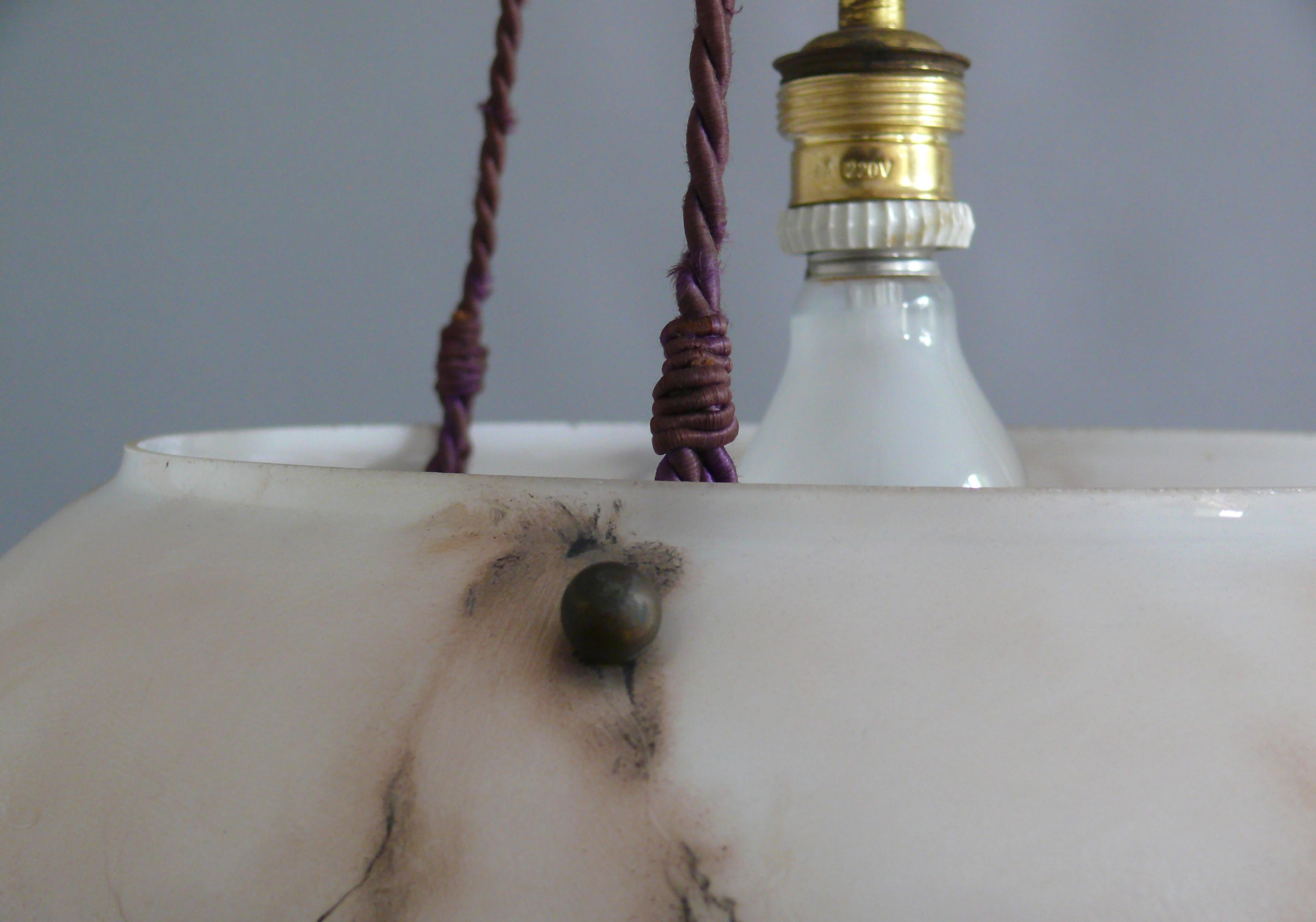 Large Art Déco Chandelier, Pendant Light, 1920s - 1930s For Sale 5