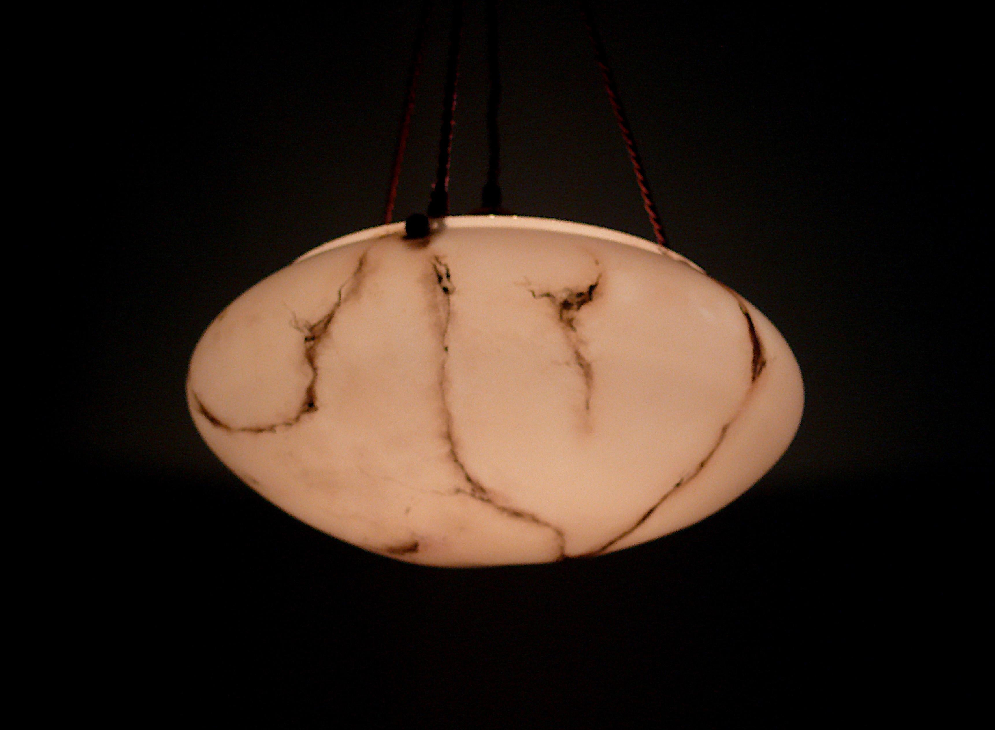 20th Century Large Art Déco Chandelier, Pendant Light, 1920s - 1930s For Sale