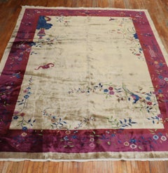 Large Art Deco Chinese Room Size Rug, 20th Century
